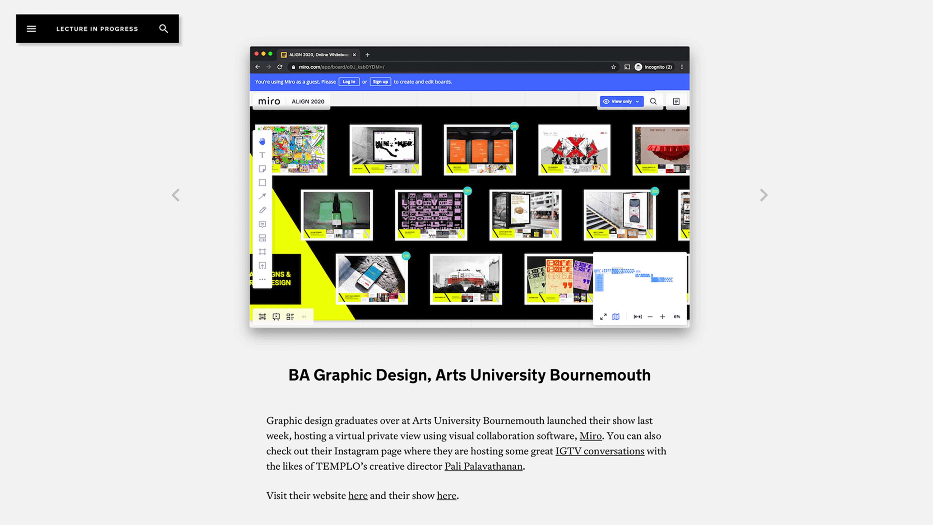 ALIGN 2020: AUB's first virtual graduate showcase by Isobel Fiske