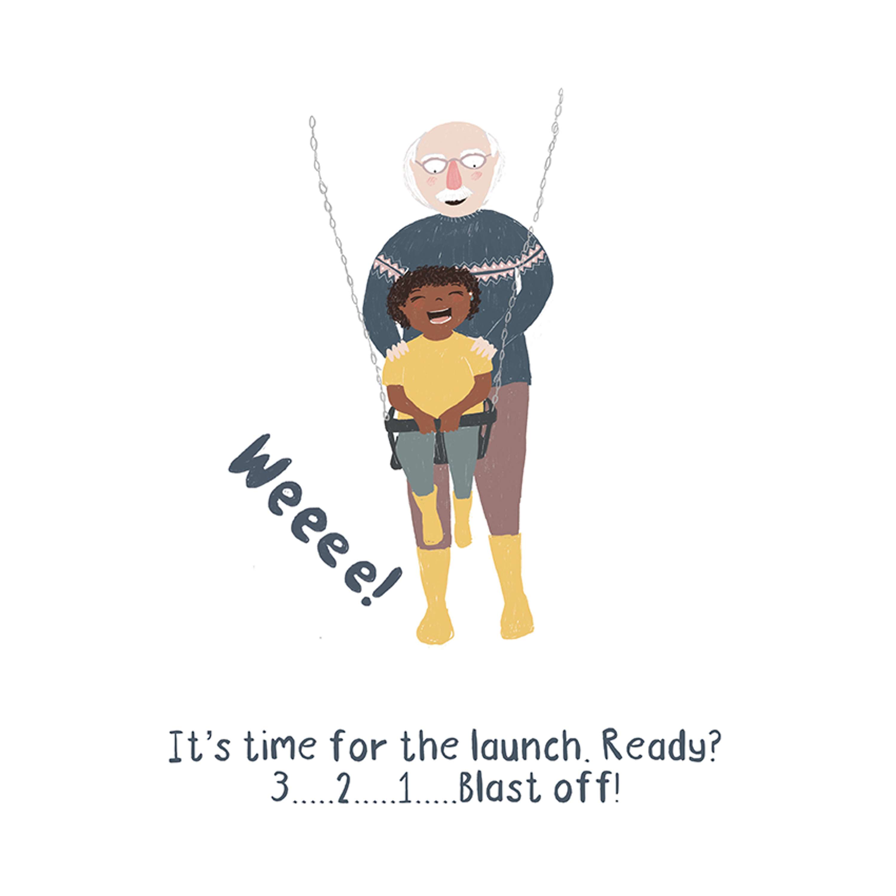 Grandpa and me by Laura Sadler