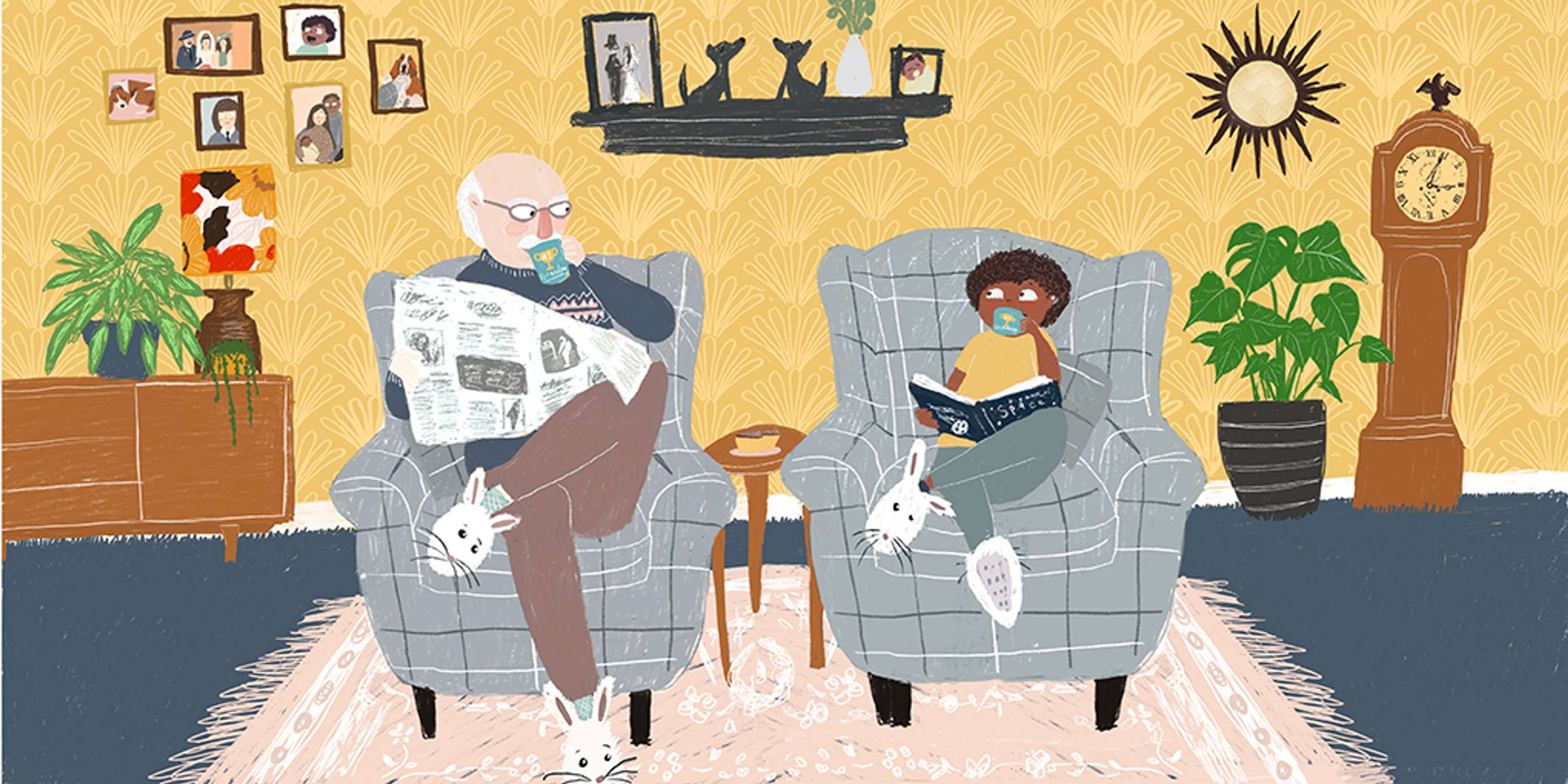 Grandpa and me by Laura Sadler