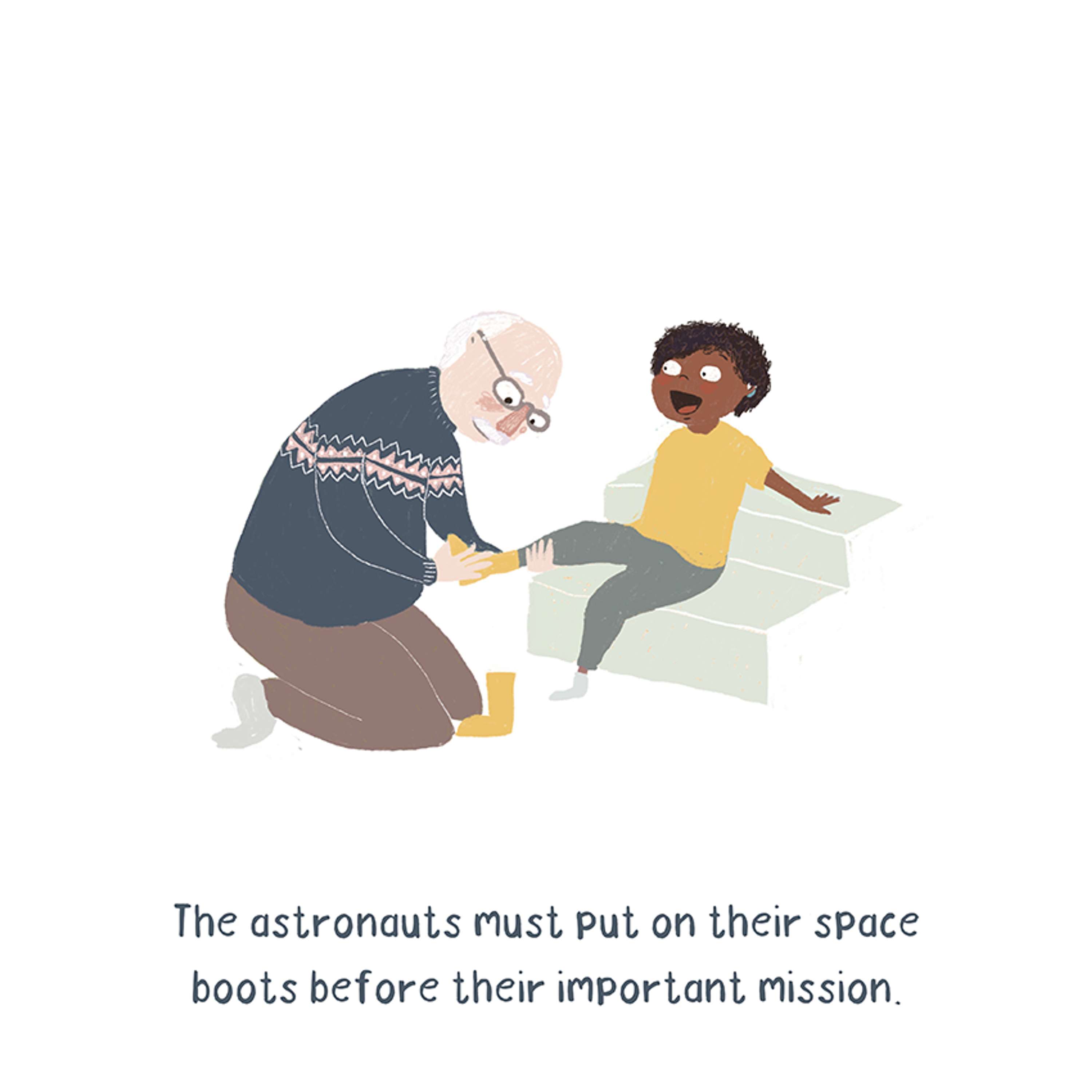 Grandpa and me by Laura Sadler