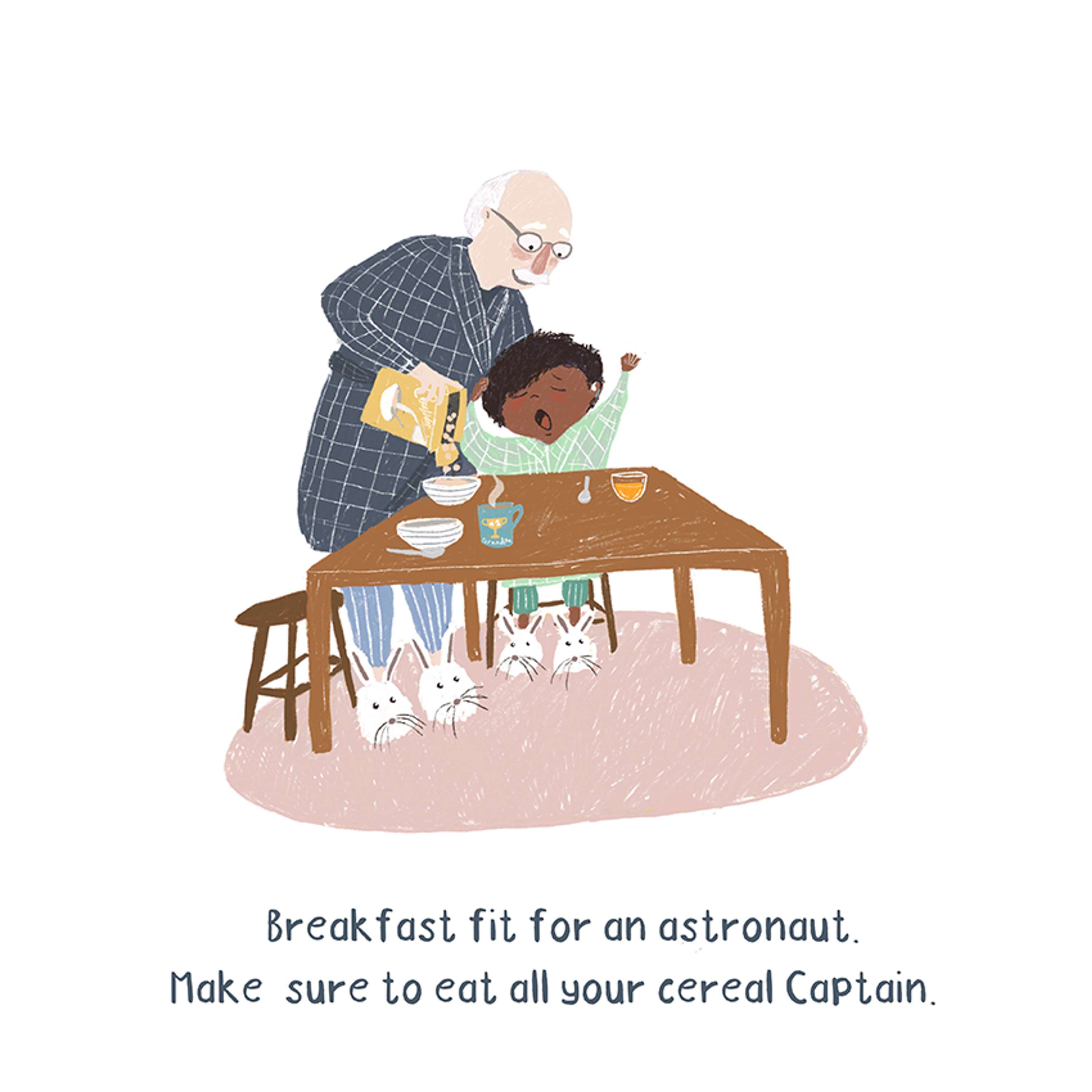 Grandpa and me by Laura Sadler