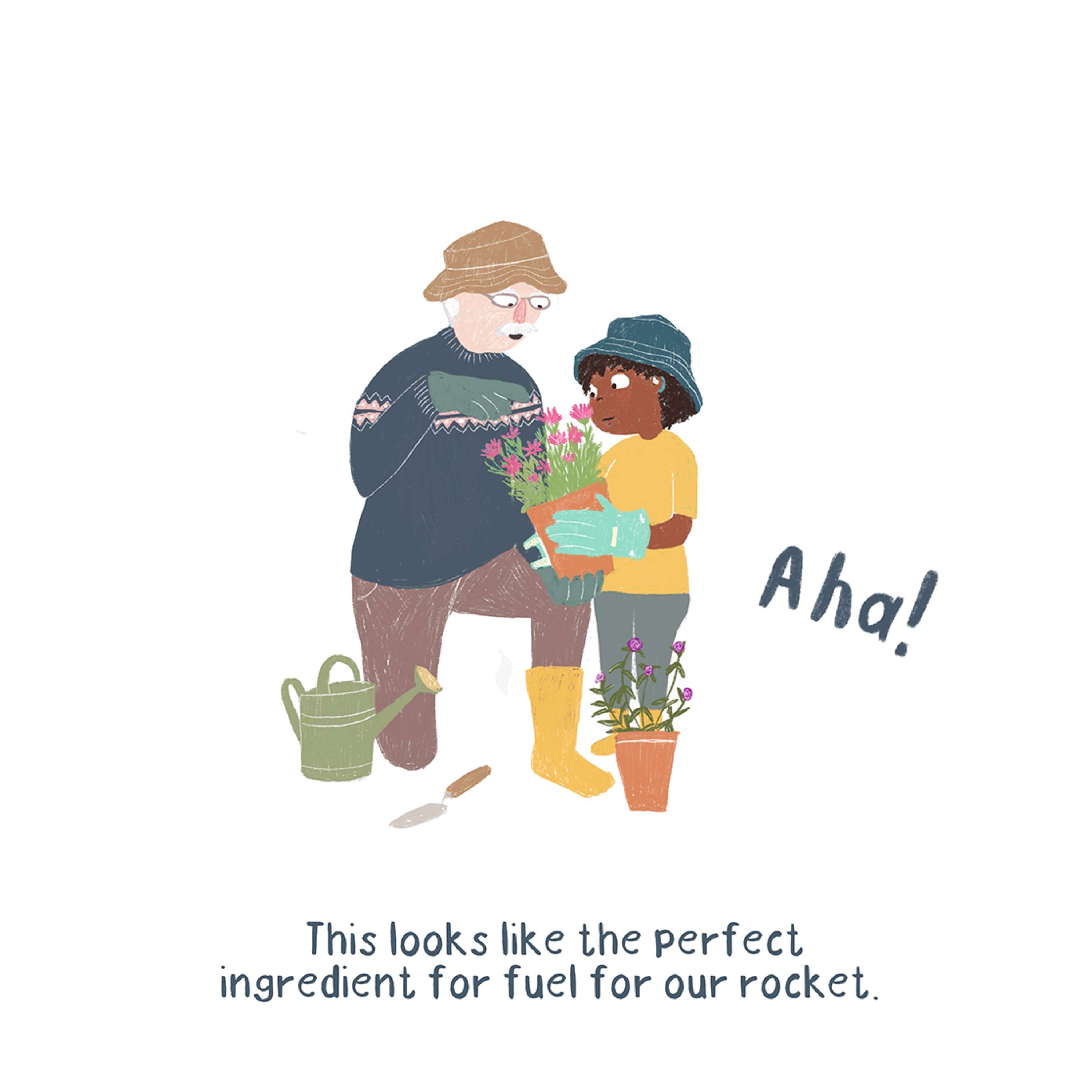 Grandpa and me by Laura Sadler