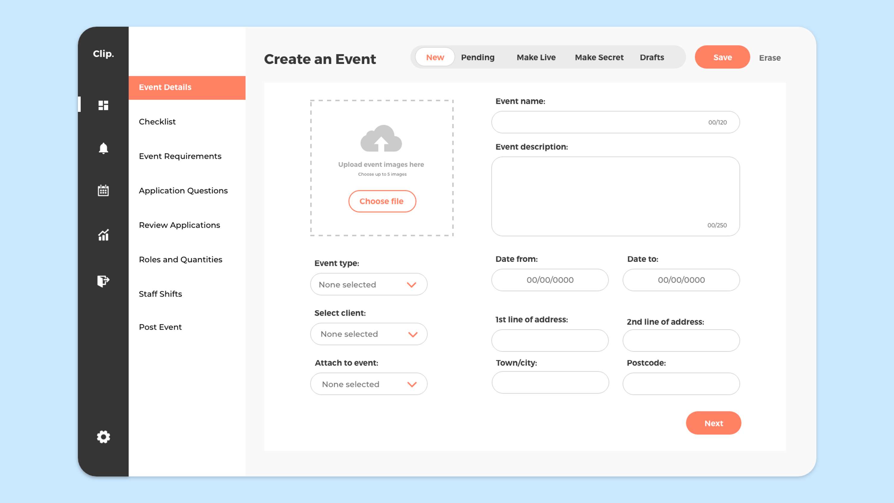 Clip Events by Caroline Handyside