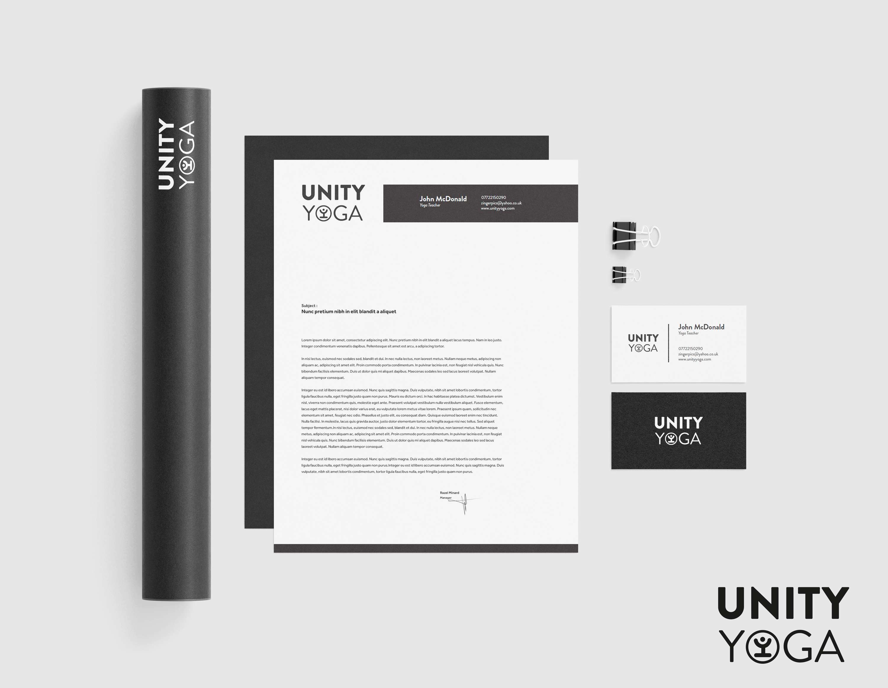 Unity Yoga Branding/Identity/Website by Georgia McDonald