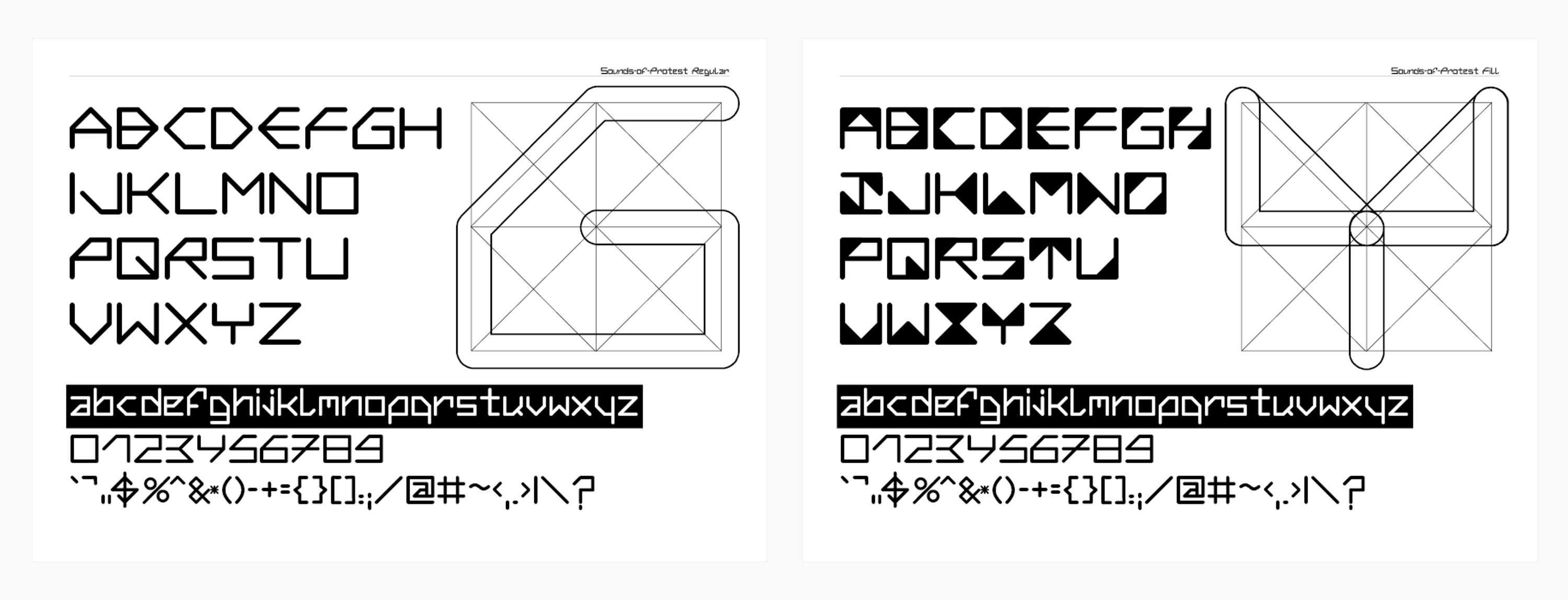 SOUNDS-OF-PROTEST: A climate change code typeface (2019 - 2020) by Bianca Maria Nitu