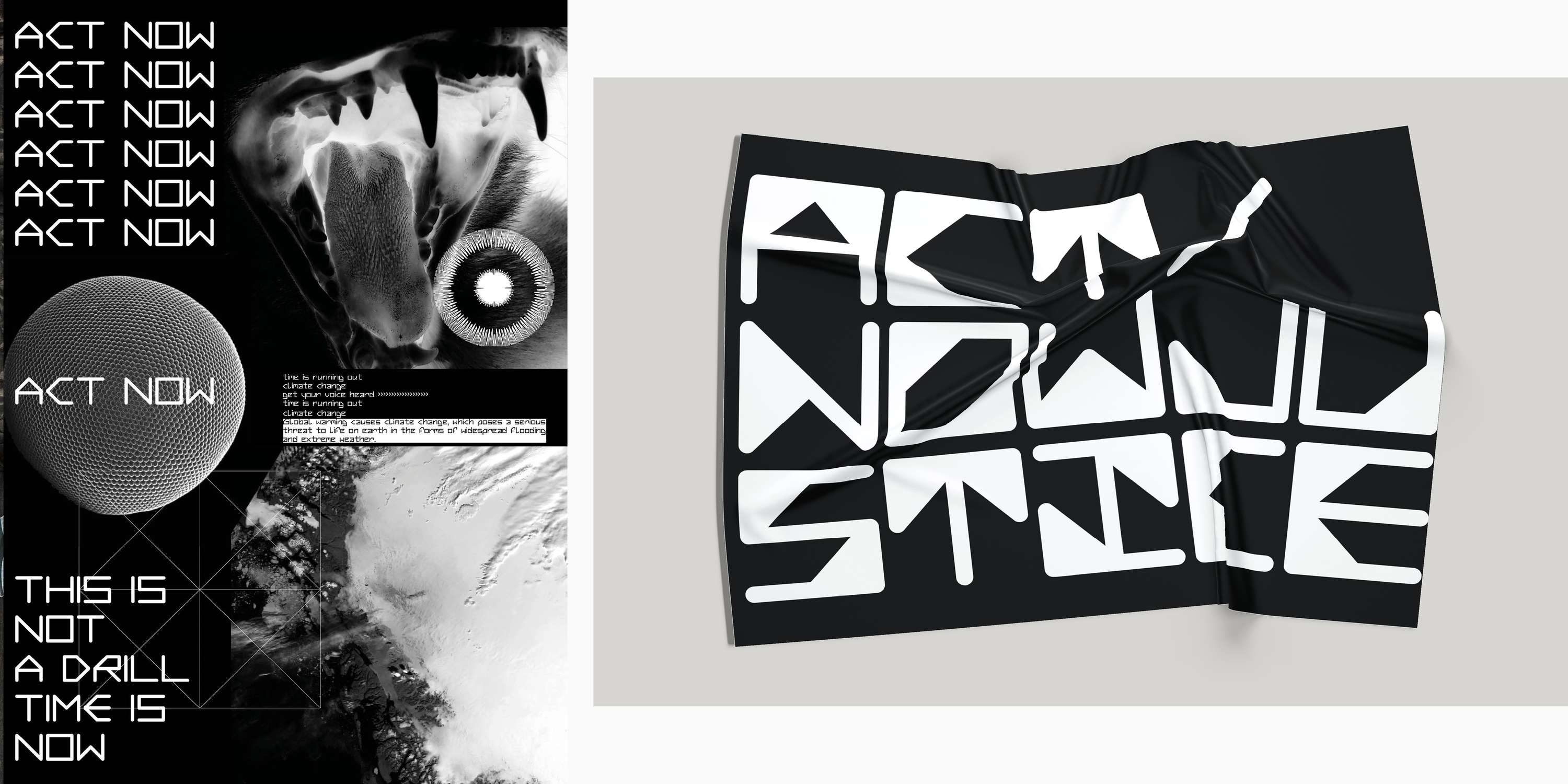 SOUNDS-OF-PROTEST: A climate change code typeface (2019 - 2020) by Bianca Maria Nitu