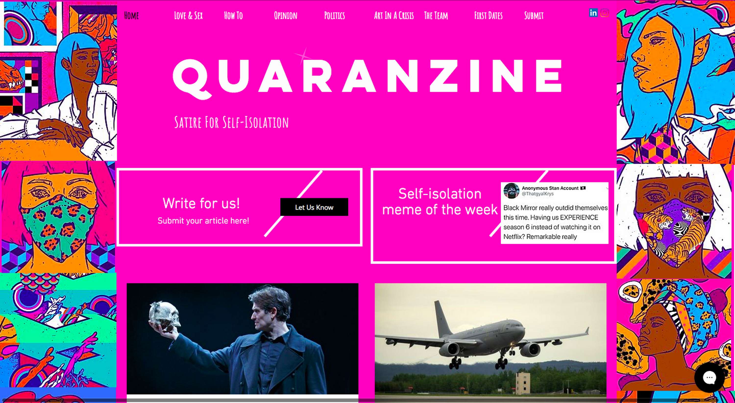 Website Illustration by Quaranzine Online