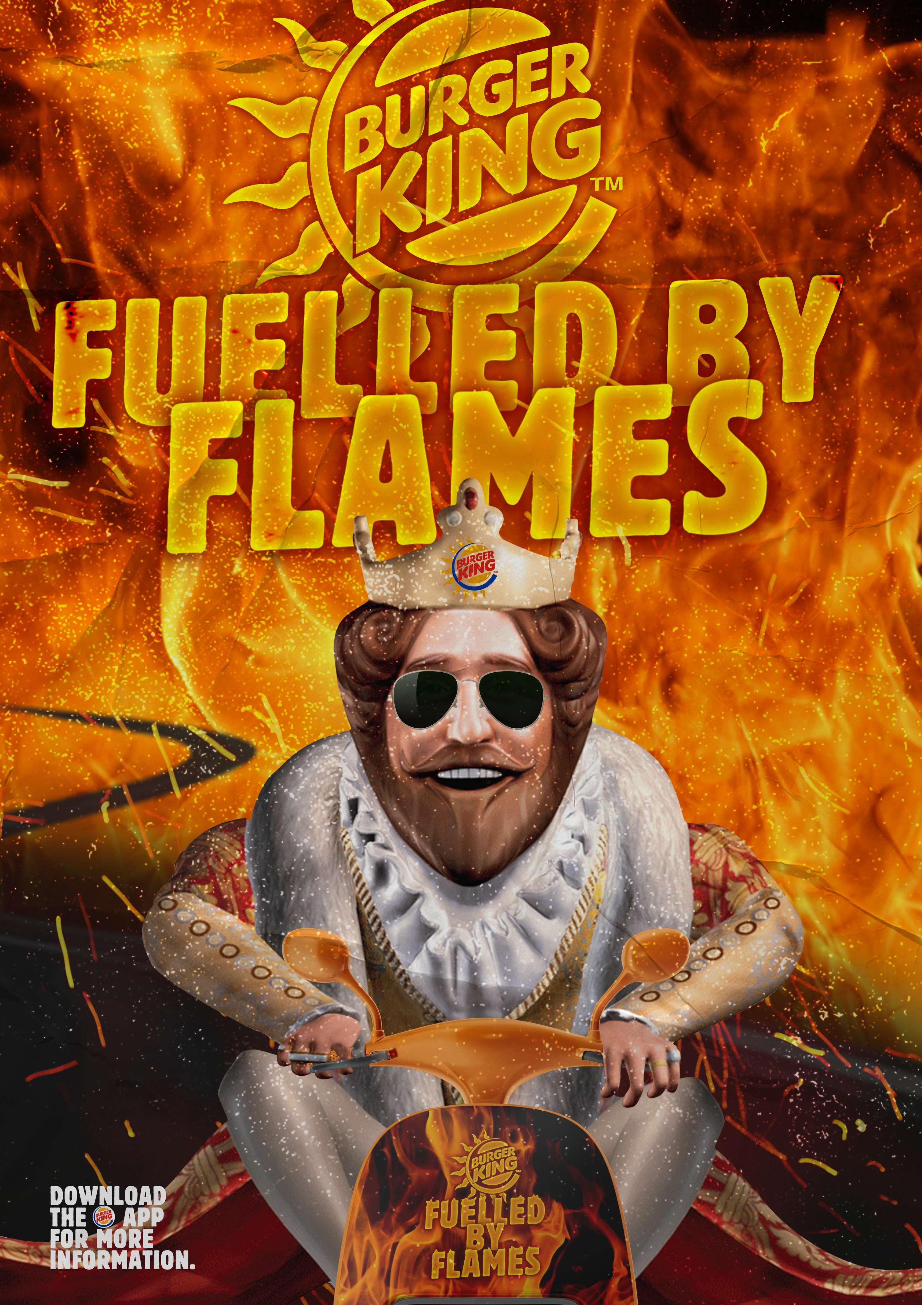 Burger King Fuelled by Flames D AD New Blood Wood Pencil The