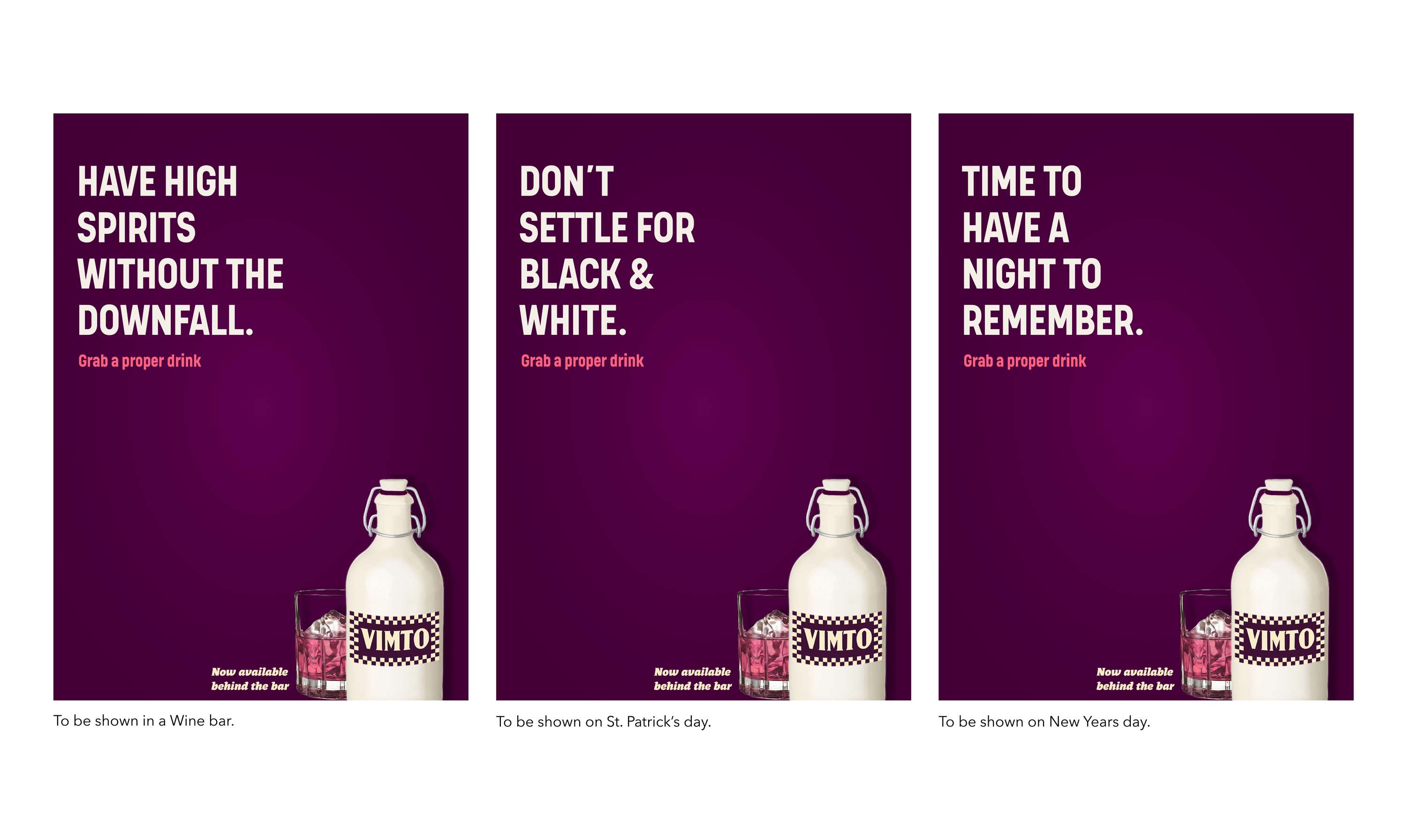 Vimto 'grab a proper drink' by Sophie Gwilt