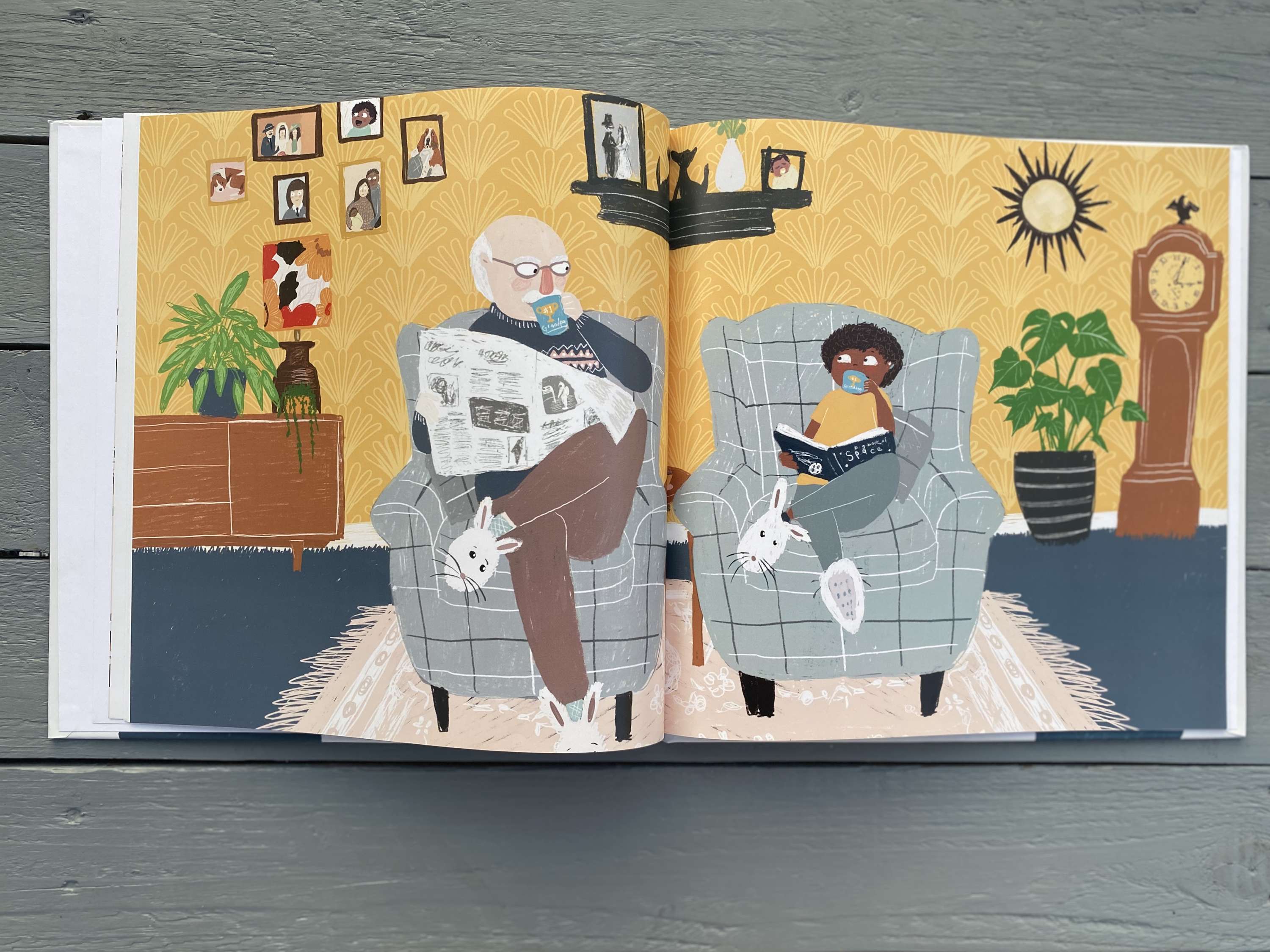 Grandpa and me by Laura Sadler