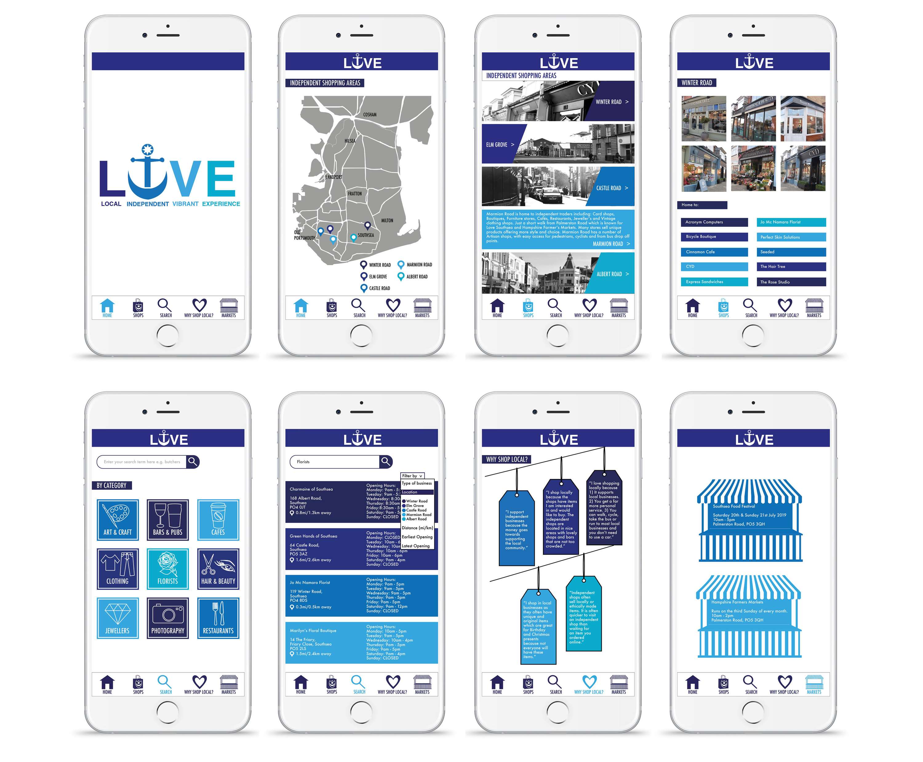 App Design: LIVE by Bryony Rogers