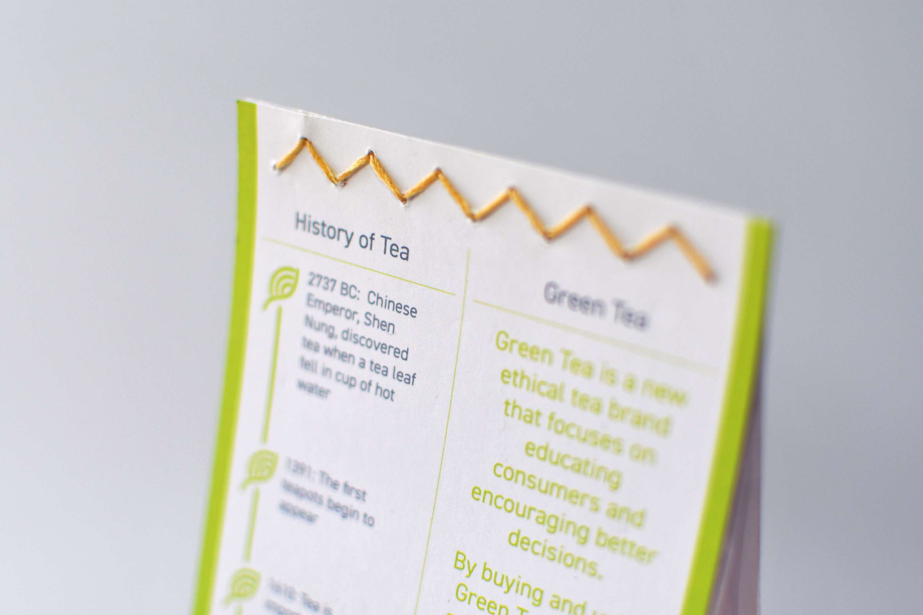 Green Tea Packaging Design by Chloe Tunnicliffe