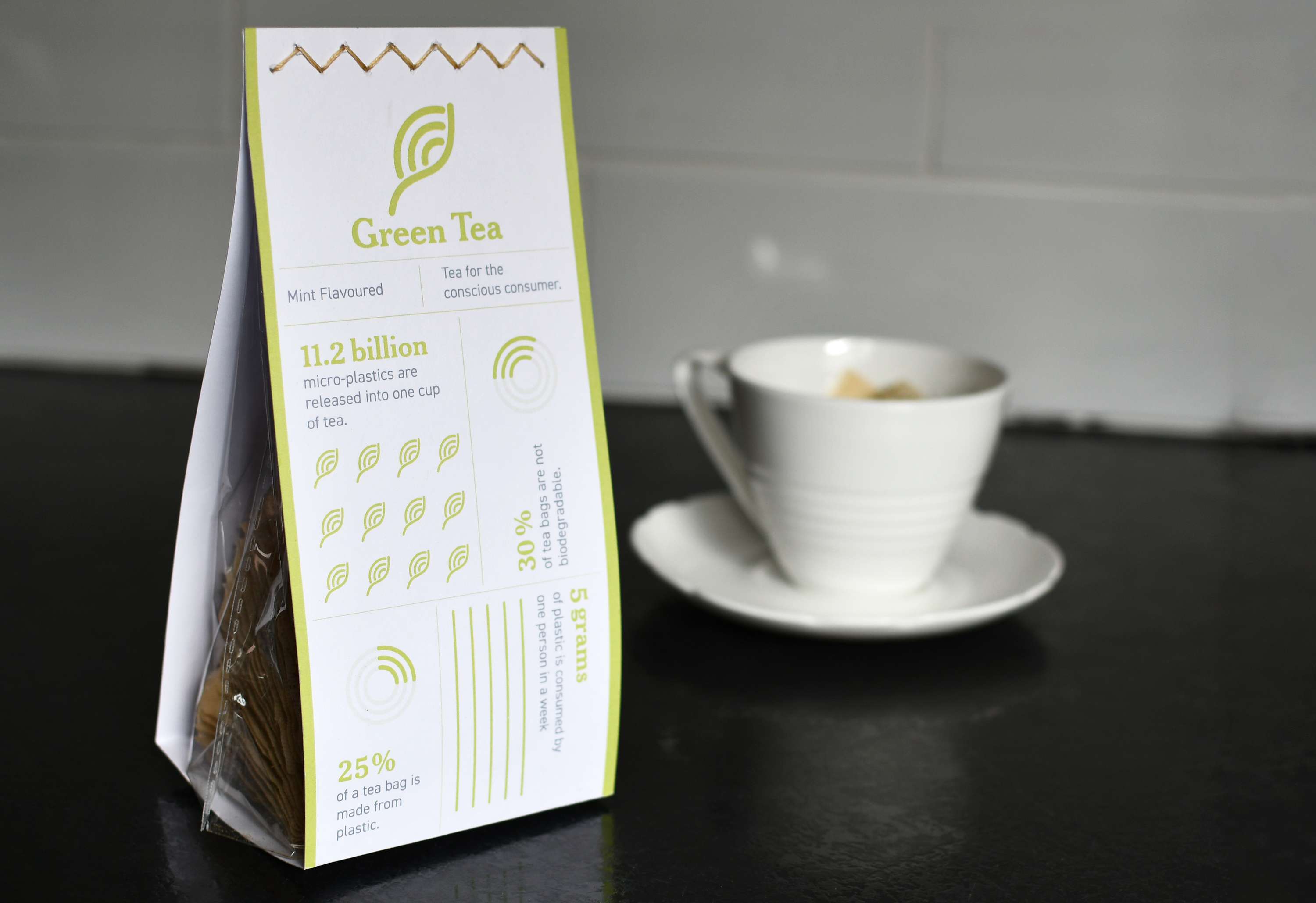 Green Tea Packaging Design by Chloe Tunnicliffe