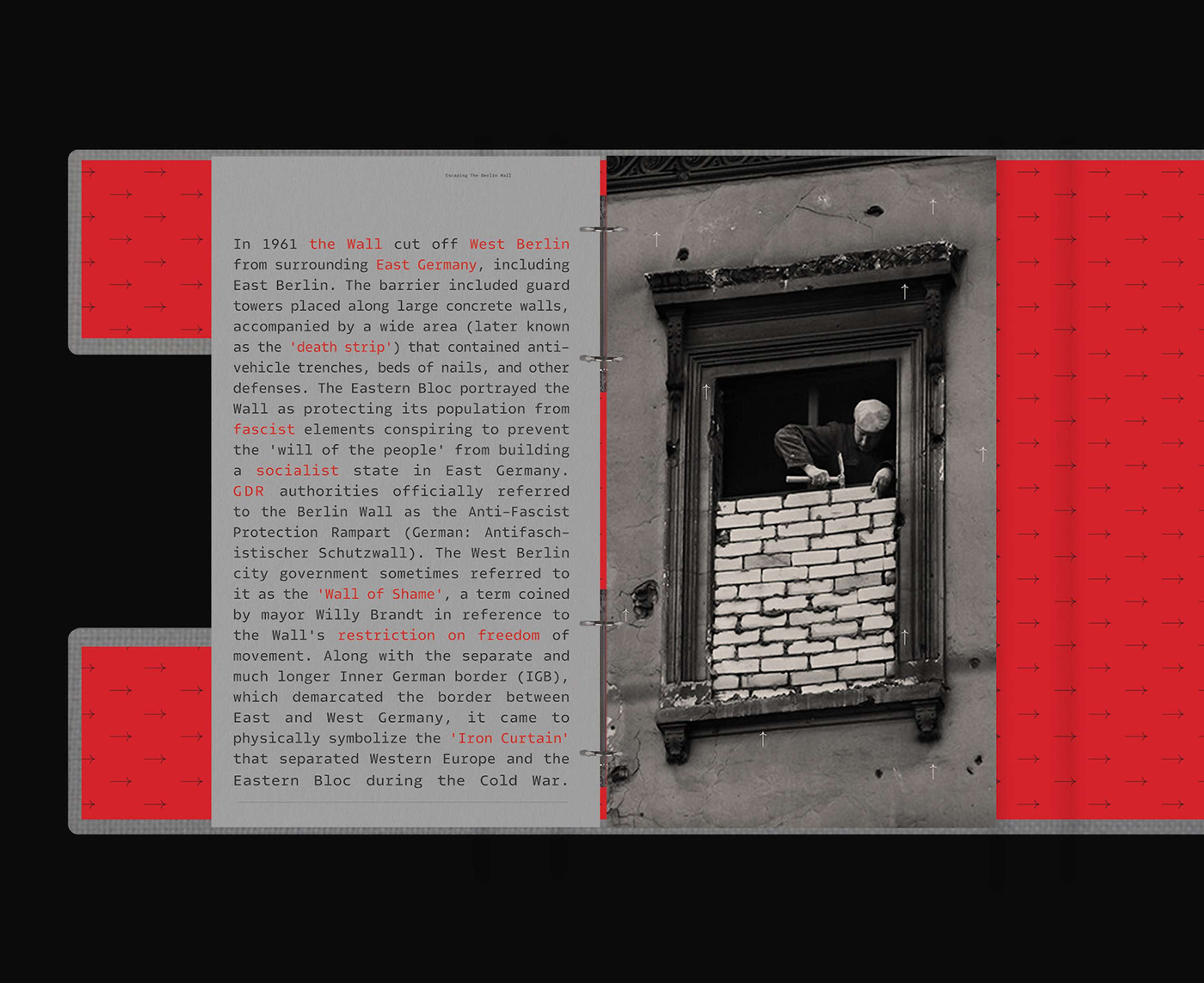 Escaping the Berlin Wall by Callum O'Neill