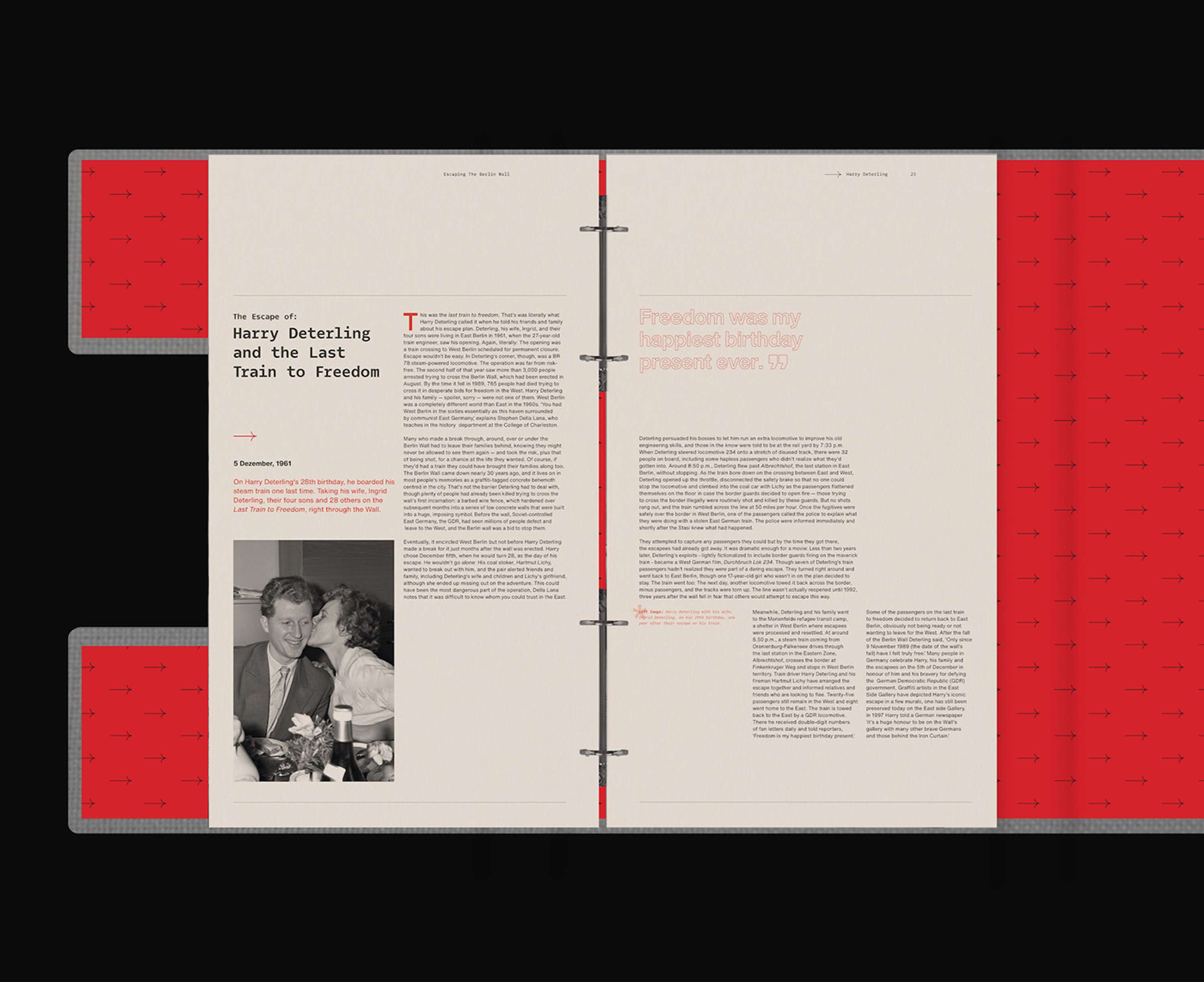 Escaping the Berlin Wall by Callum O'Neill