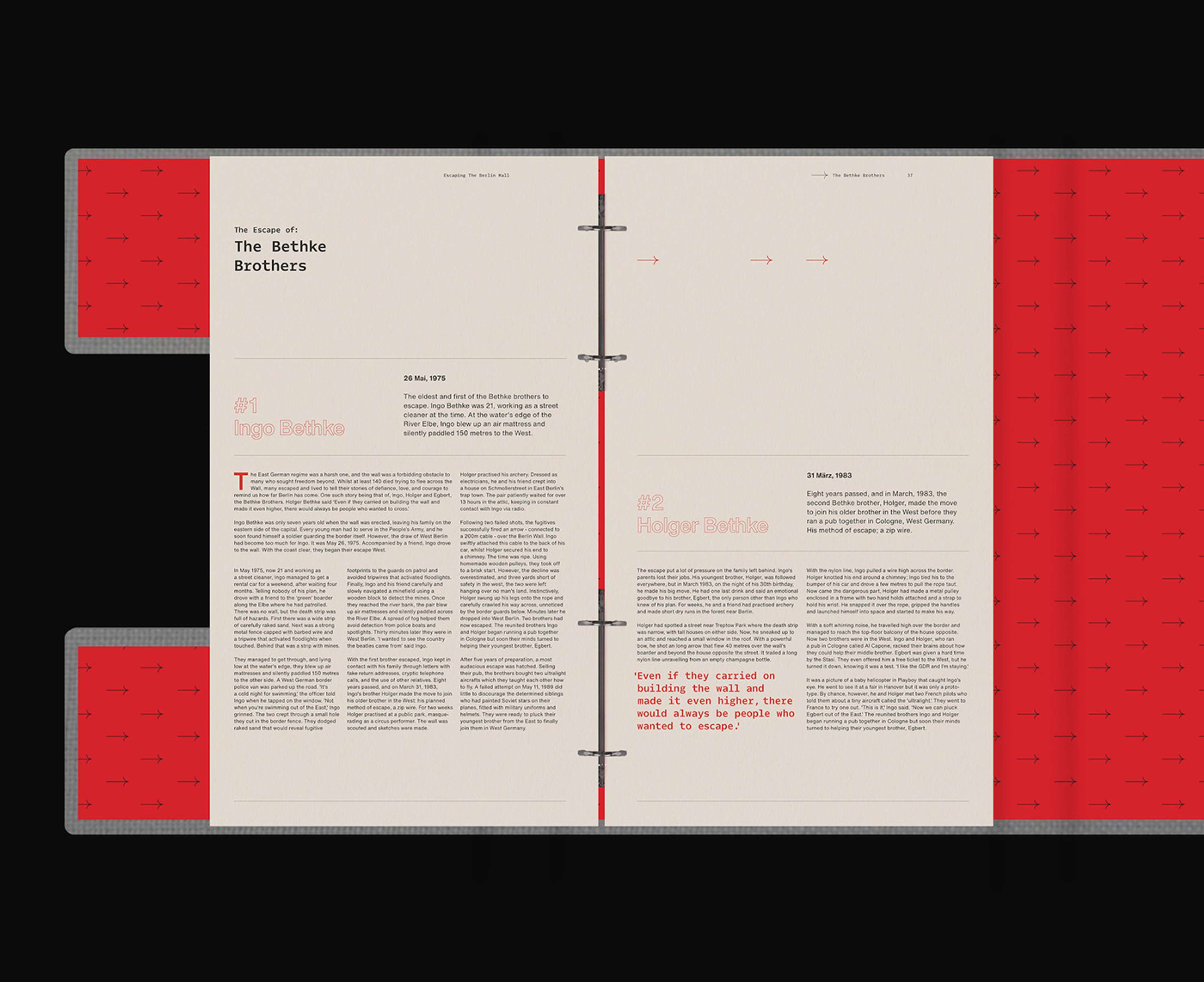 Escaping the Berlin Wall by Callum O'Neill