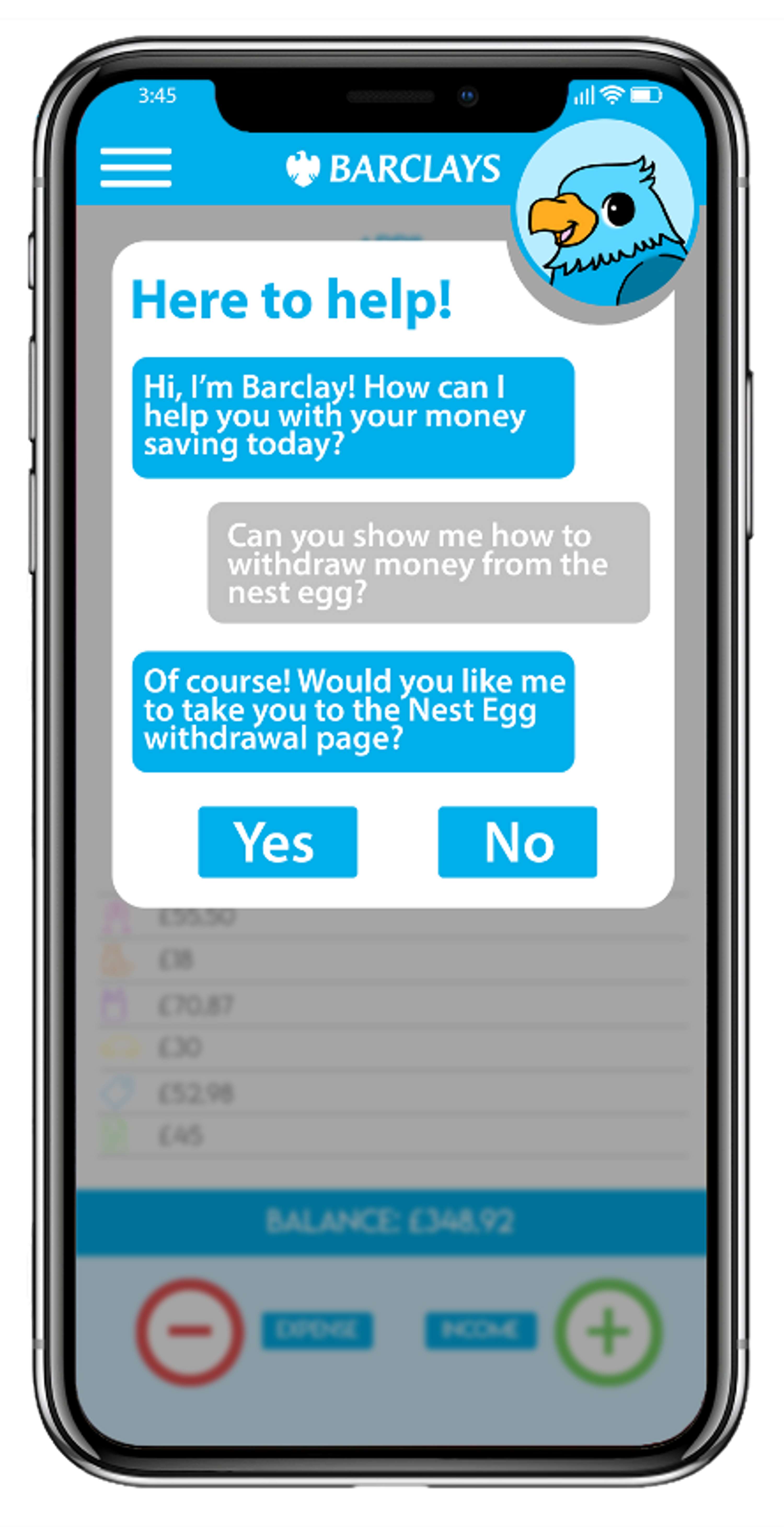 Barclays App by Hannah Woolgar