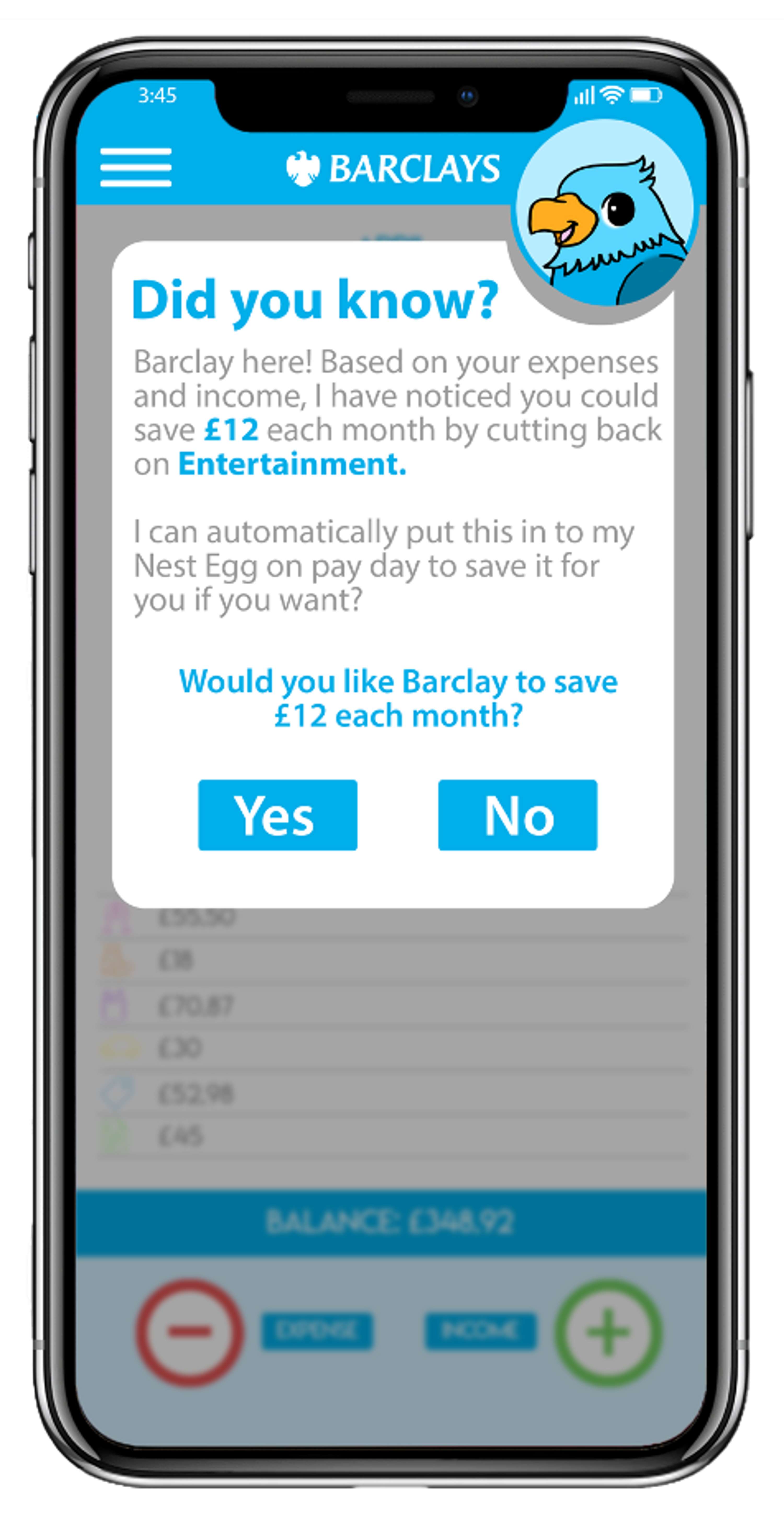 Barclays App by Hannah Woolgar