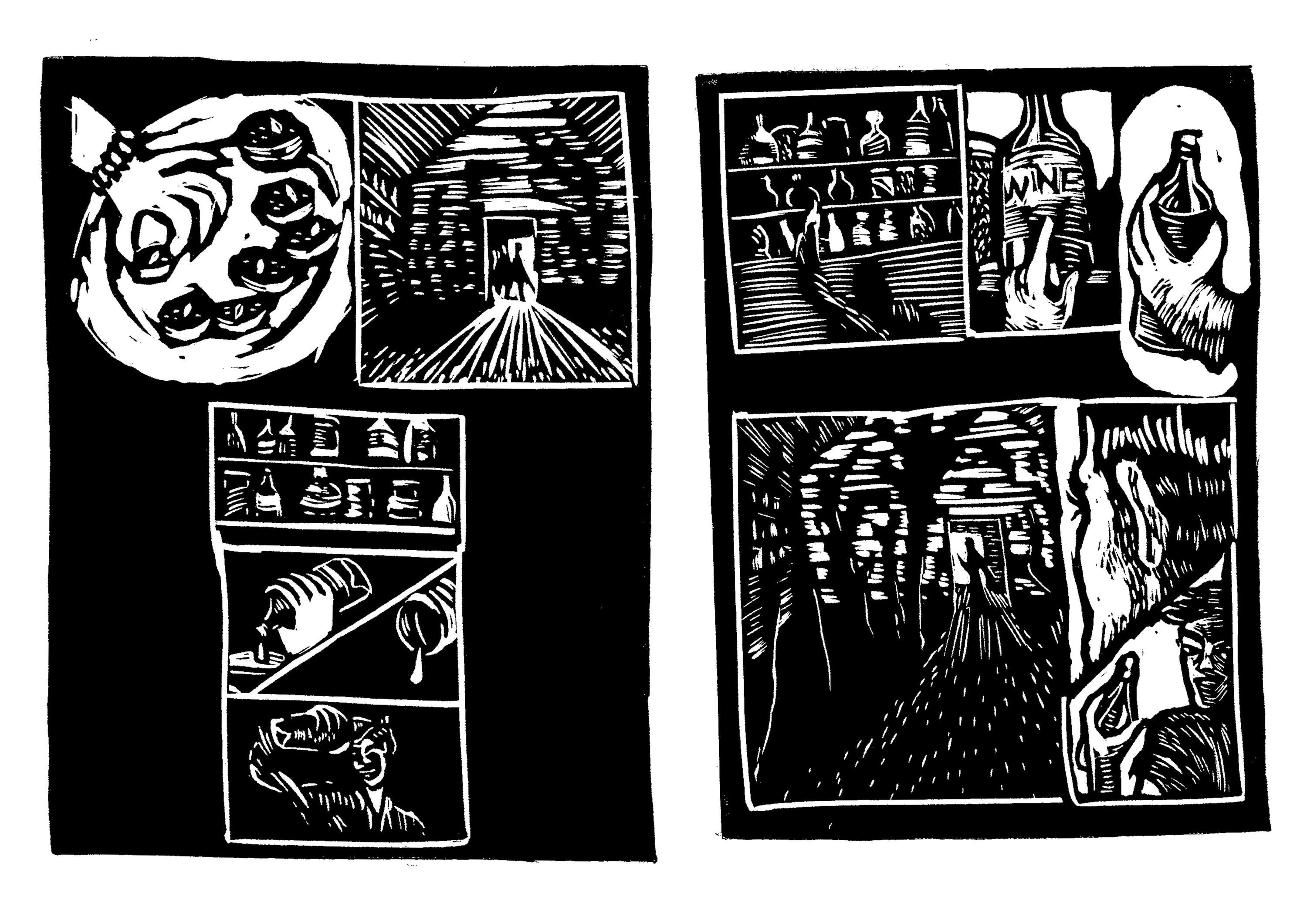 Linocut Book by Emma Sadova