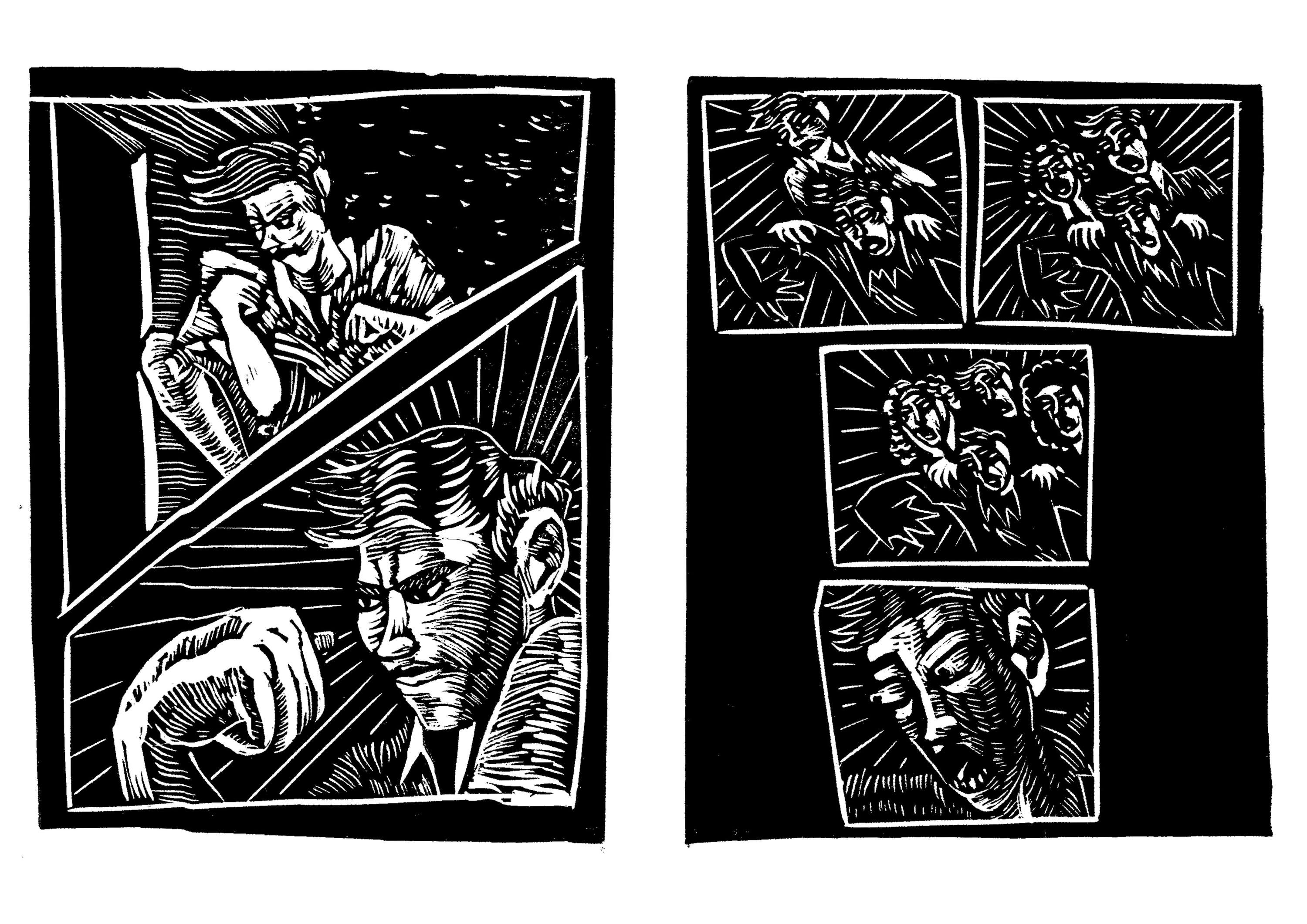 Linocut Book by Emma Sadova