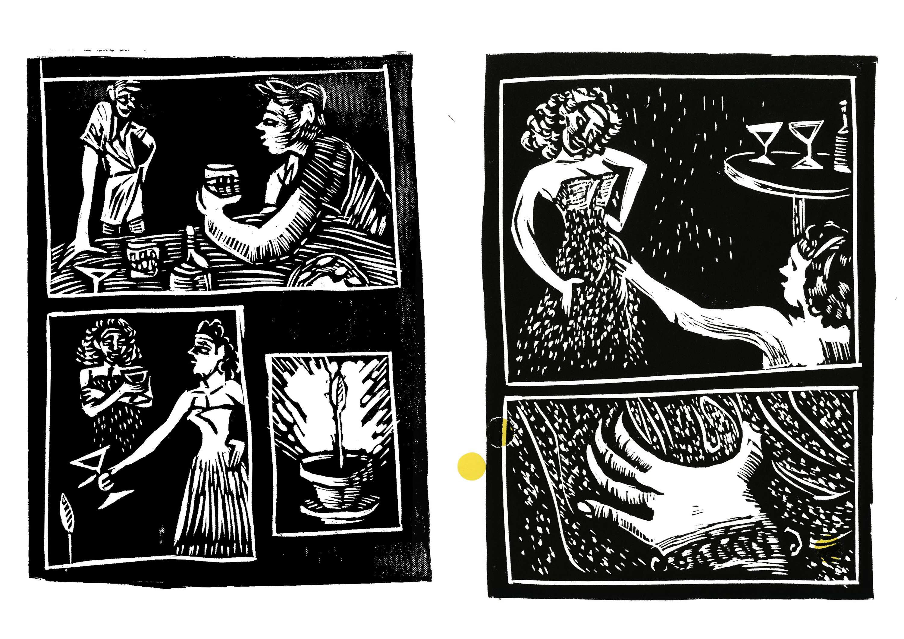 Linocut Book by Emma Sadova