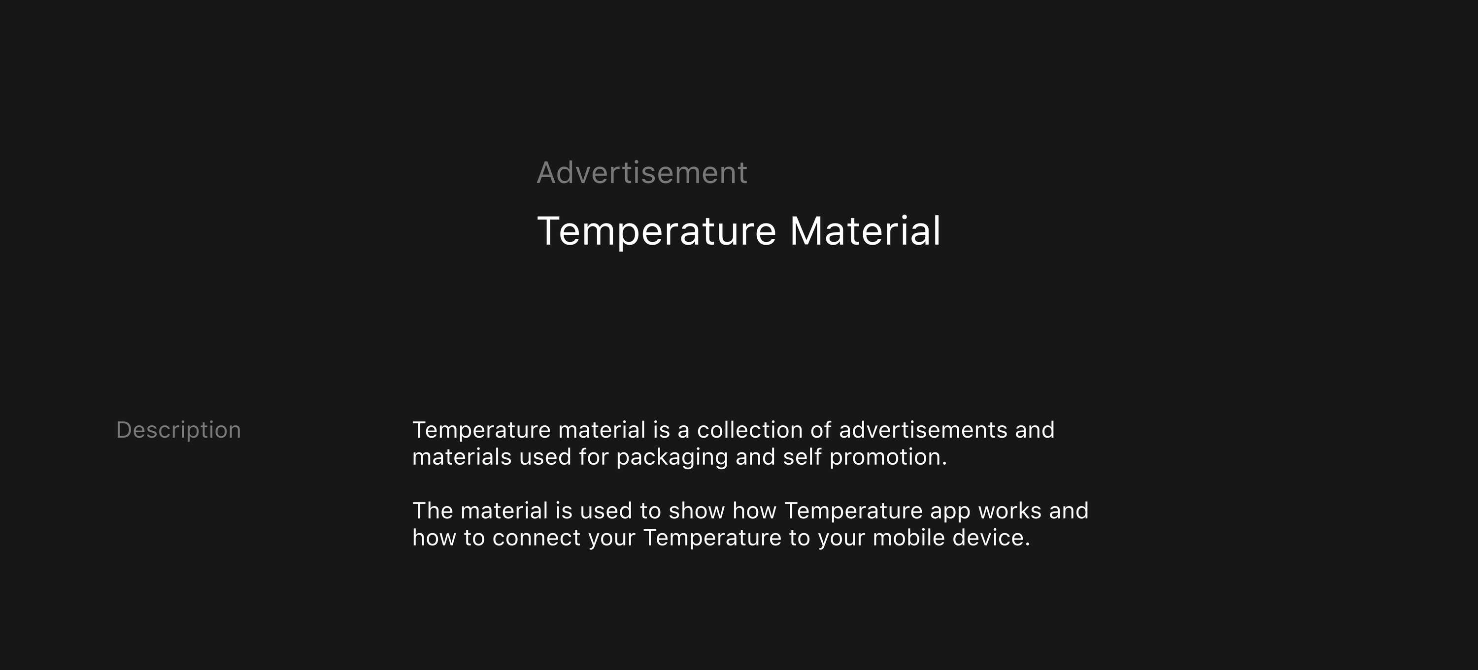 Temperature by Dalton Friend