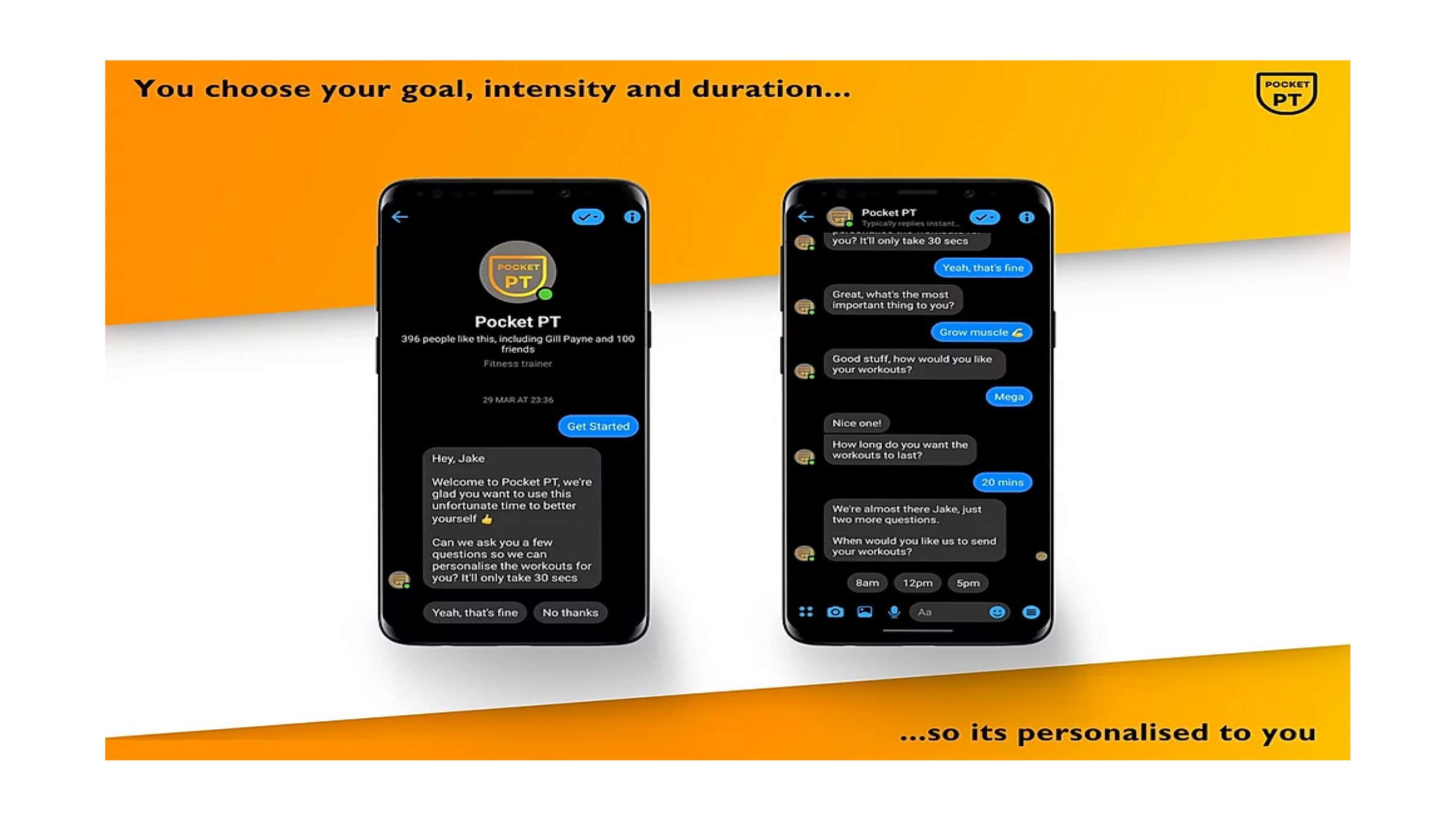 Pocket PT - My own chatbot by Jacob Pritchard