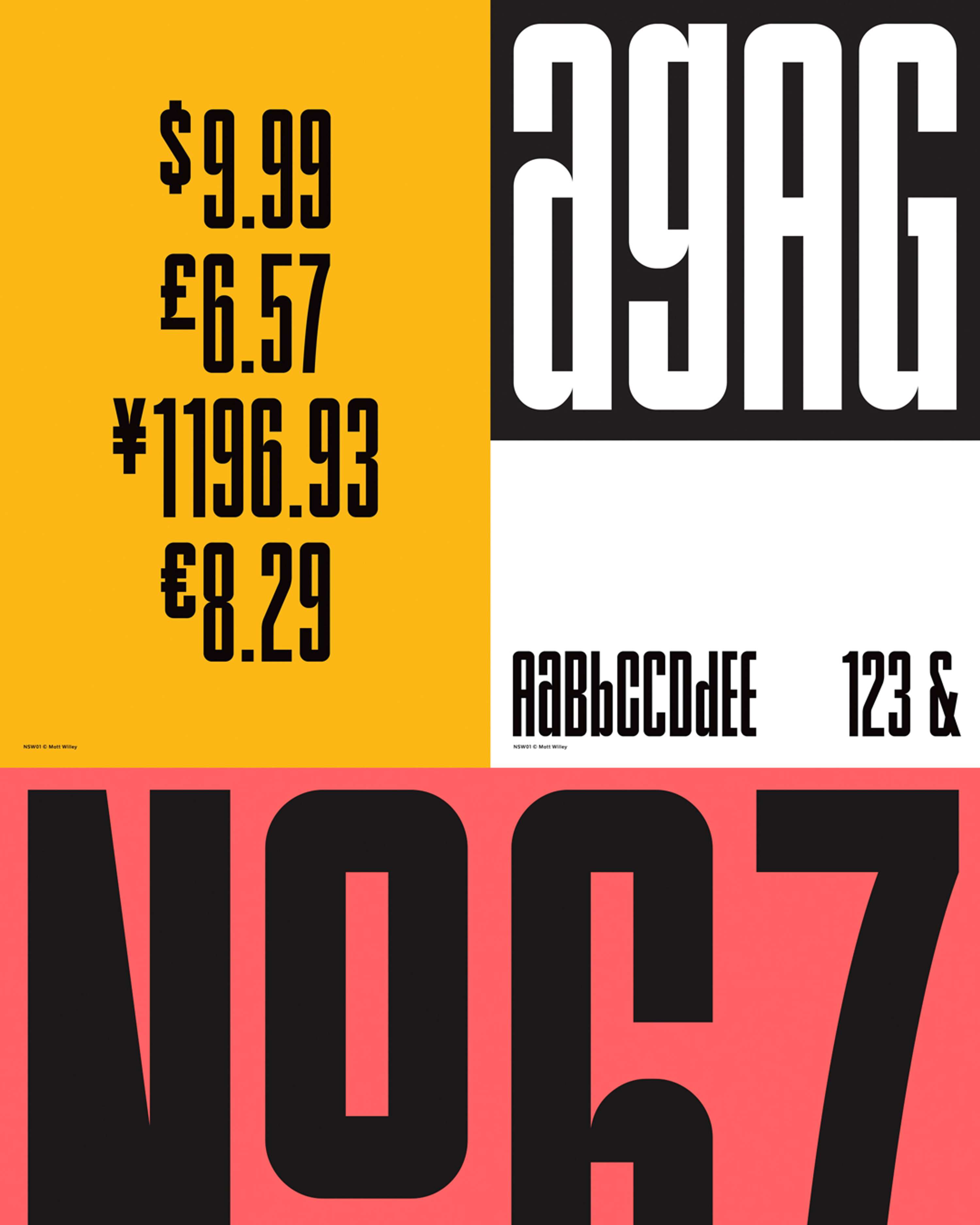 Typefaces raising money for The Bail Project. by Matt Willey