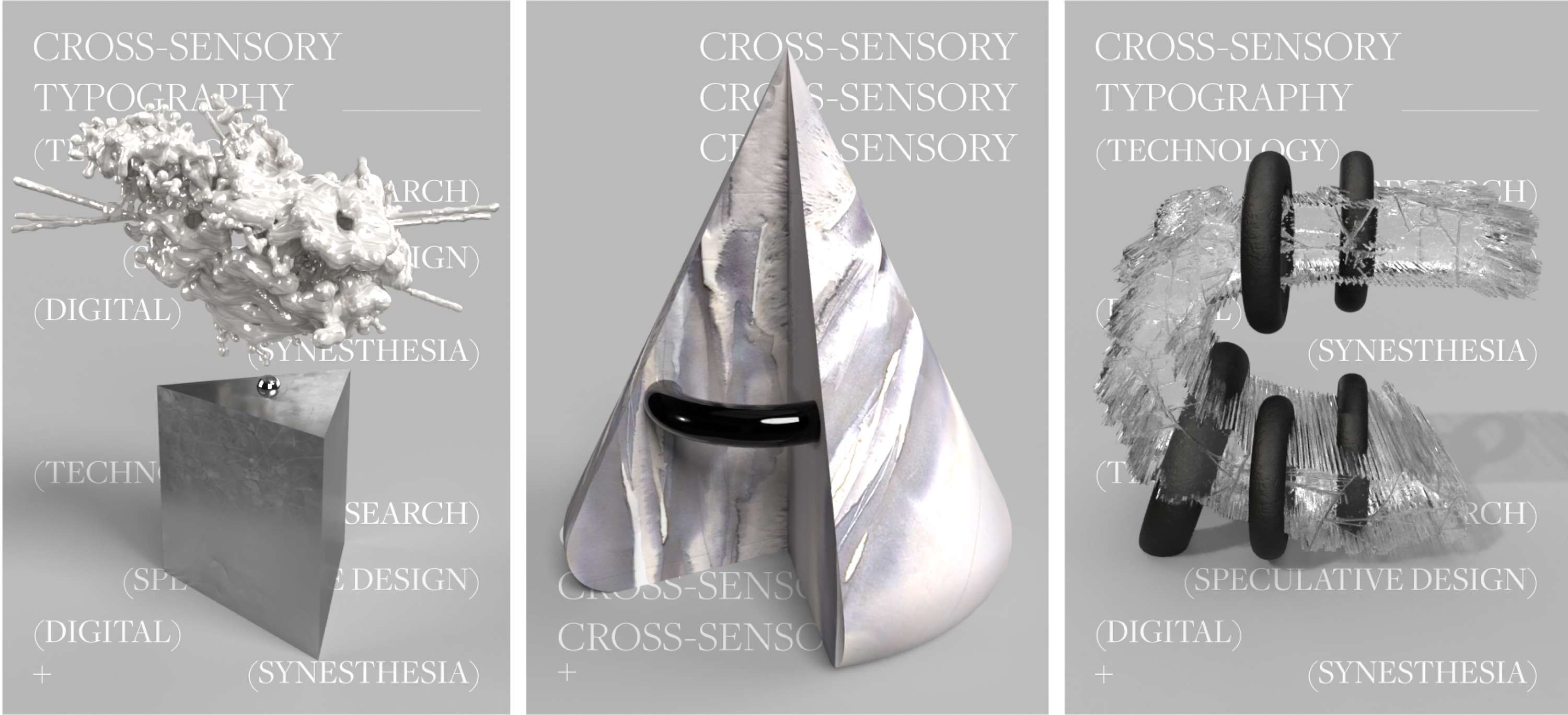 CROSS-SENSORY TYPOGRAPHY: the future of type through the computational lens (2020) by Bianca Maria Nitu