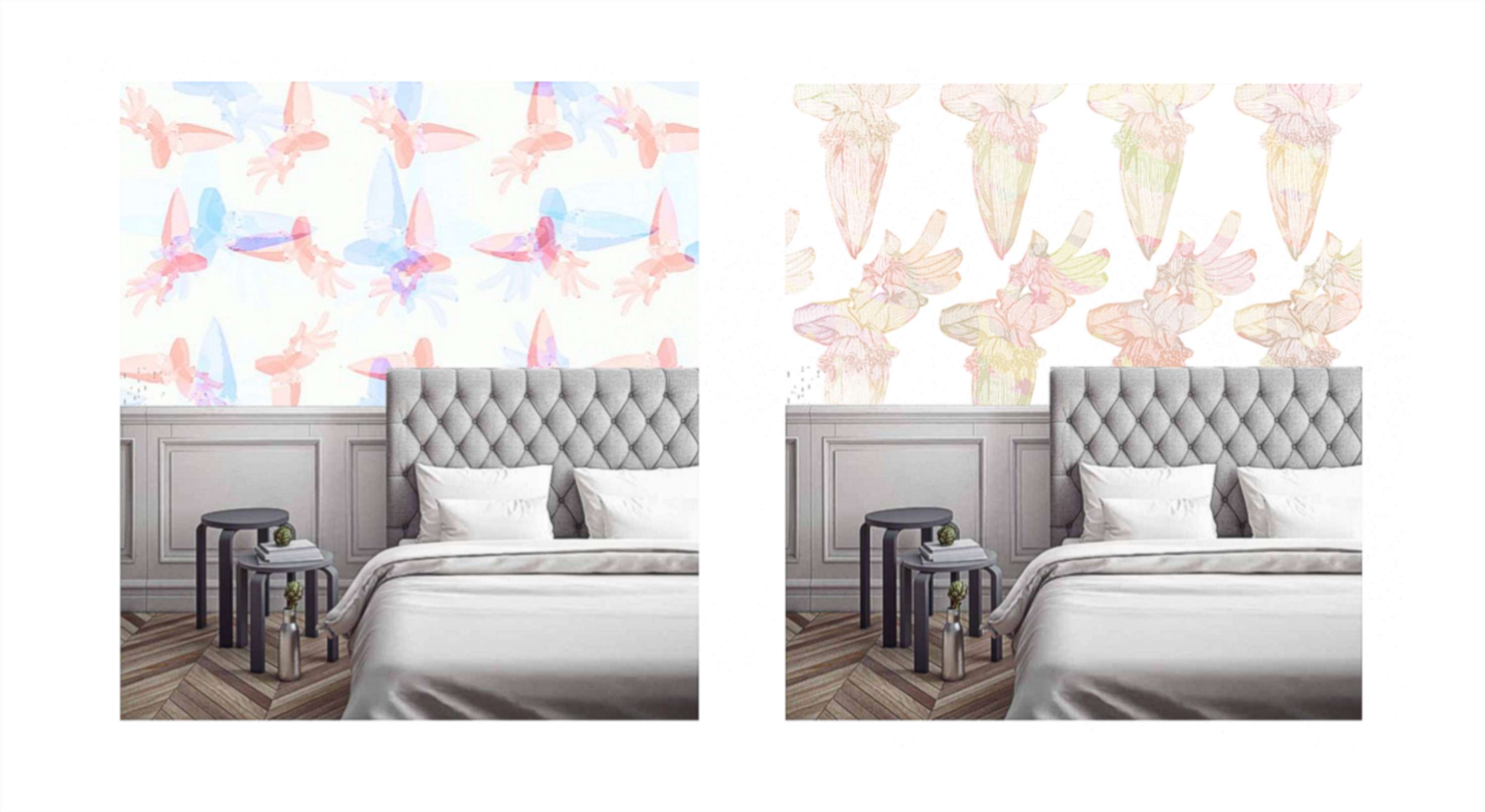 Banana Flower Pattern by Jessie Tran