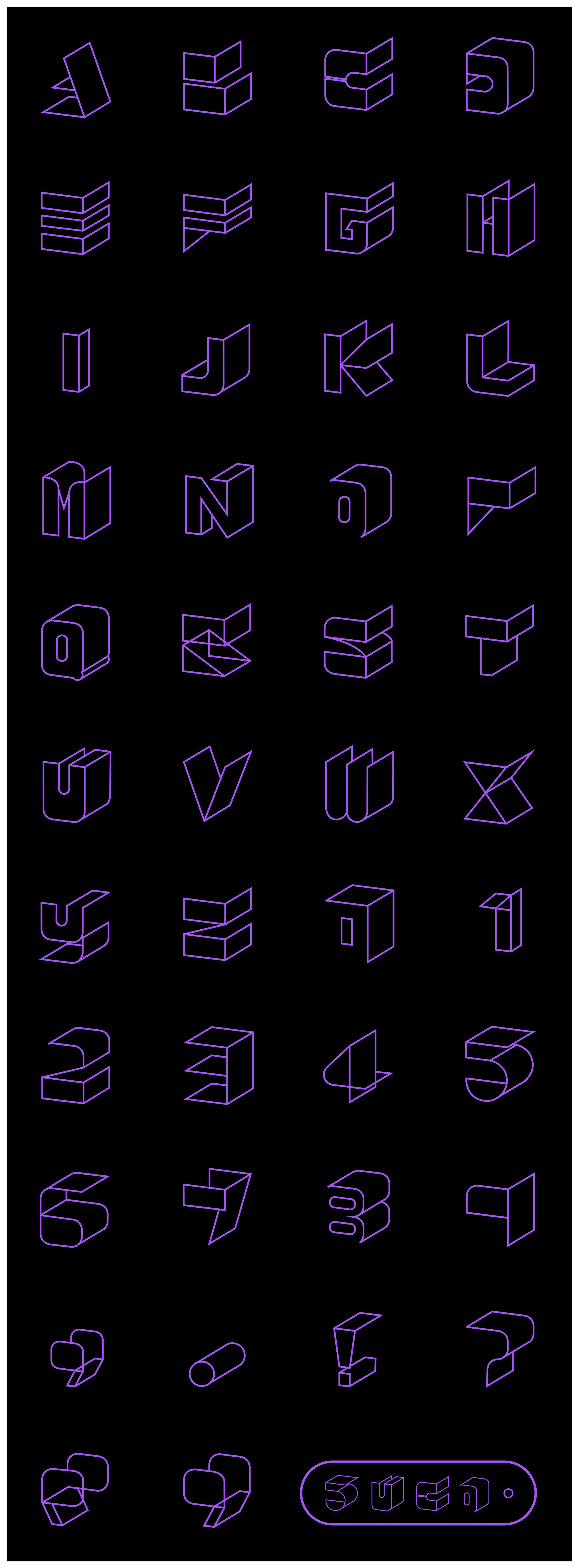 FRAME TYPEFACE by Yong Wei Leong