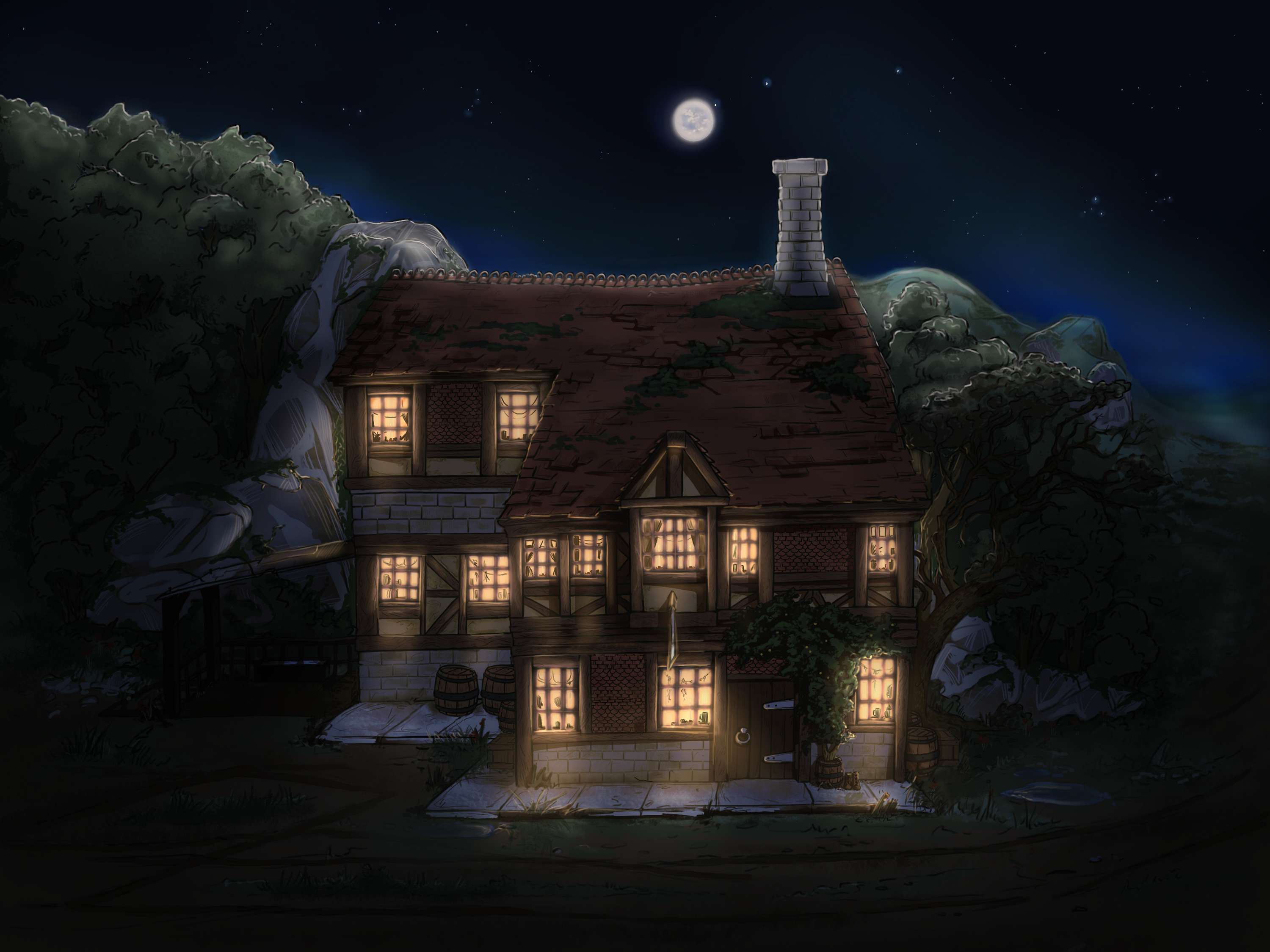 Concept Art for The Name of the Wind by Rachel Brown - Duthie