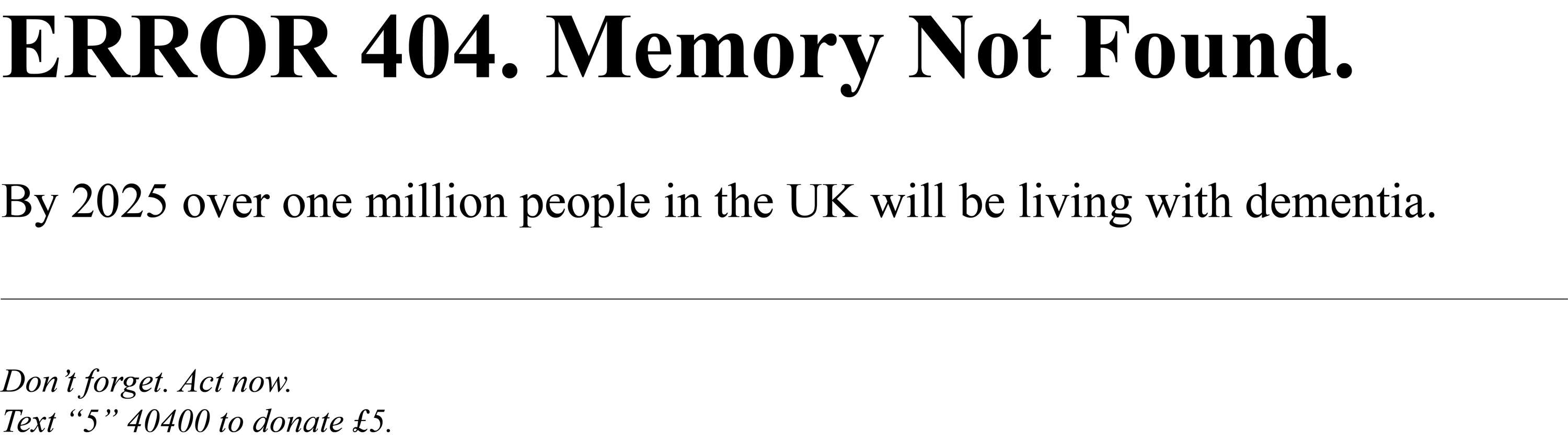 Error 404 by Lydia Rylance Murdoch
