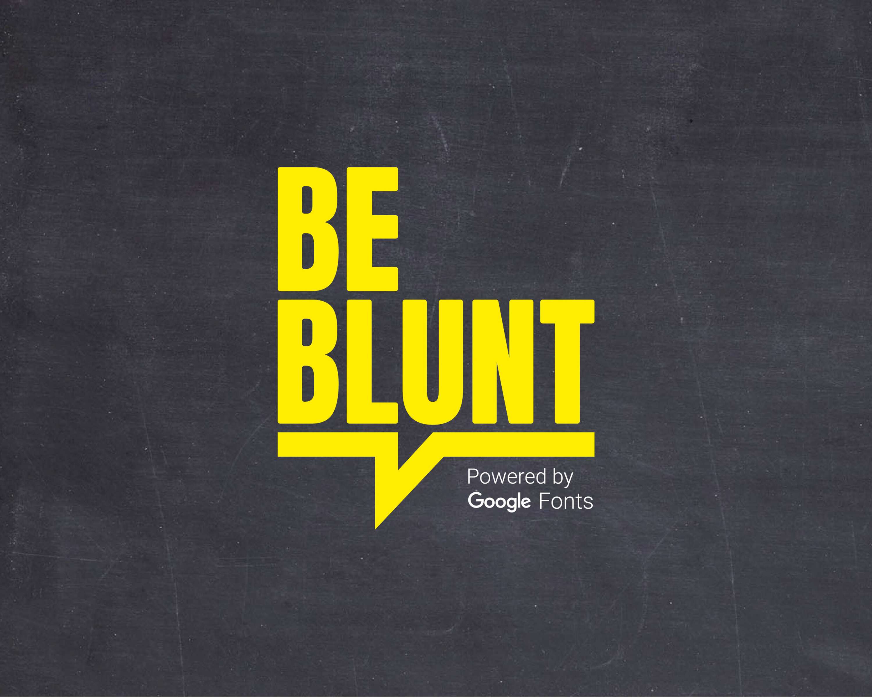 Be Blunt by Jake Ord