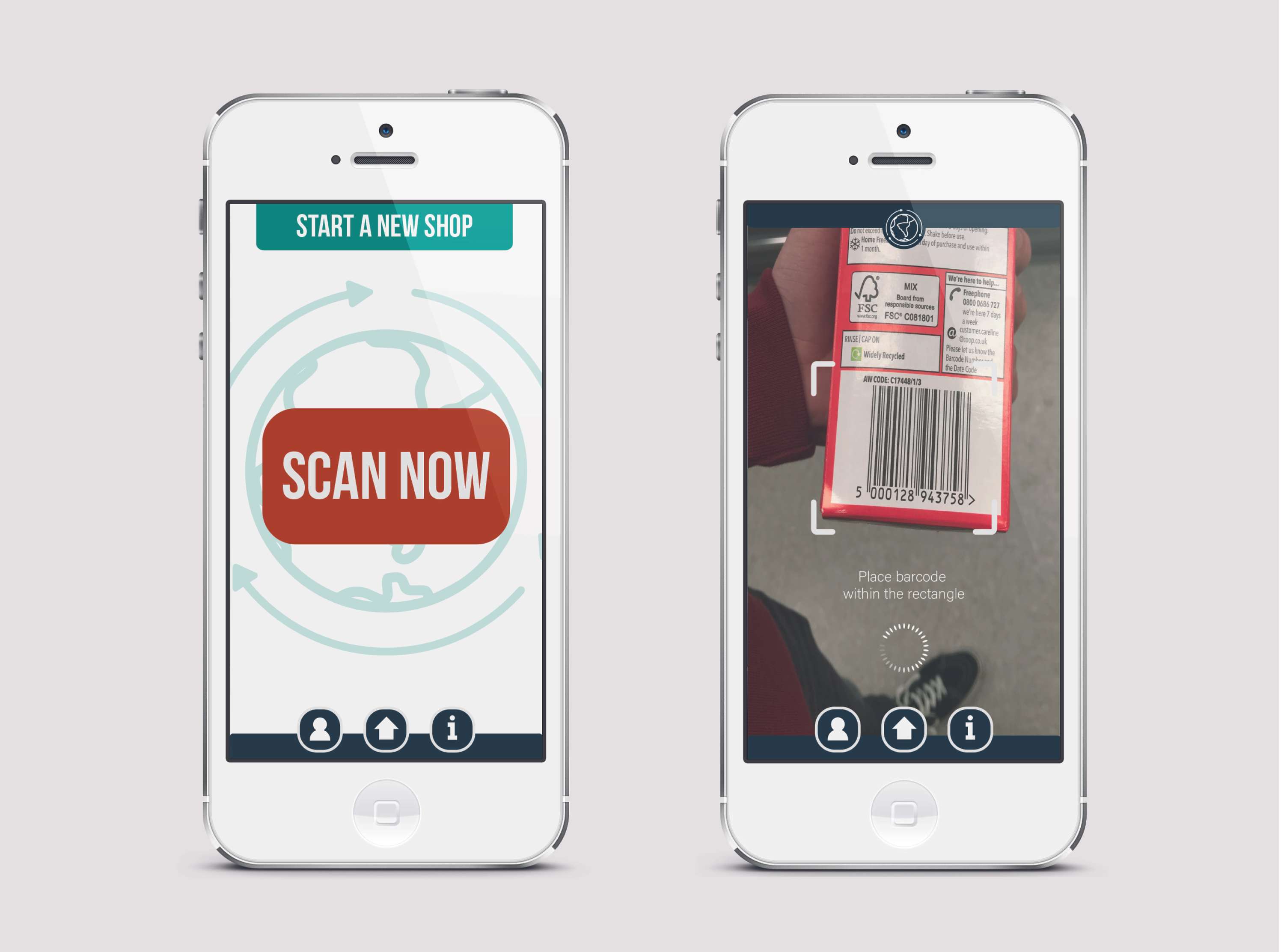 Eco-Shopper App design and Idea by Tam Izzett