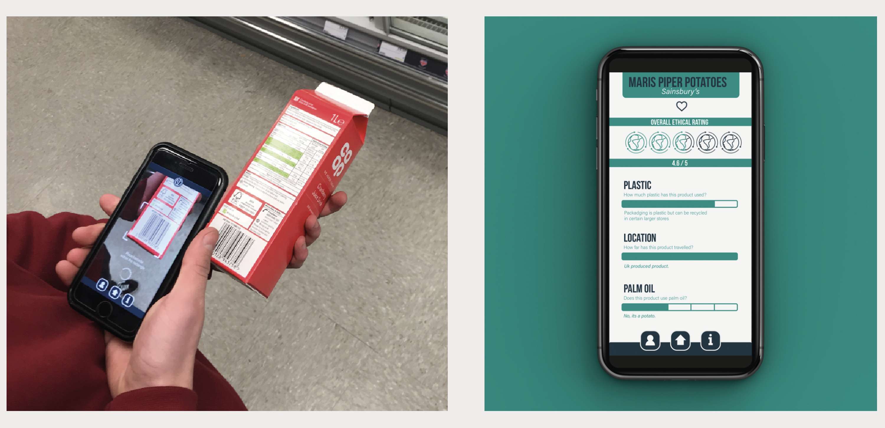 Eco-Shopper App design and Idea by Tam Izzett