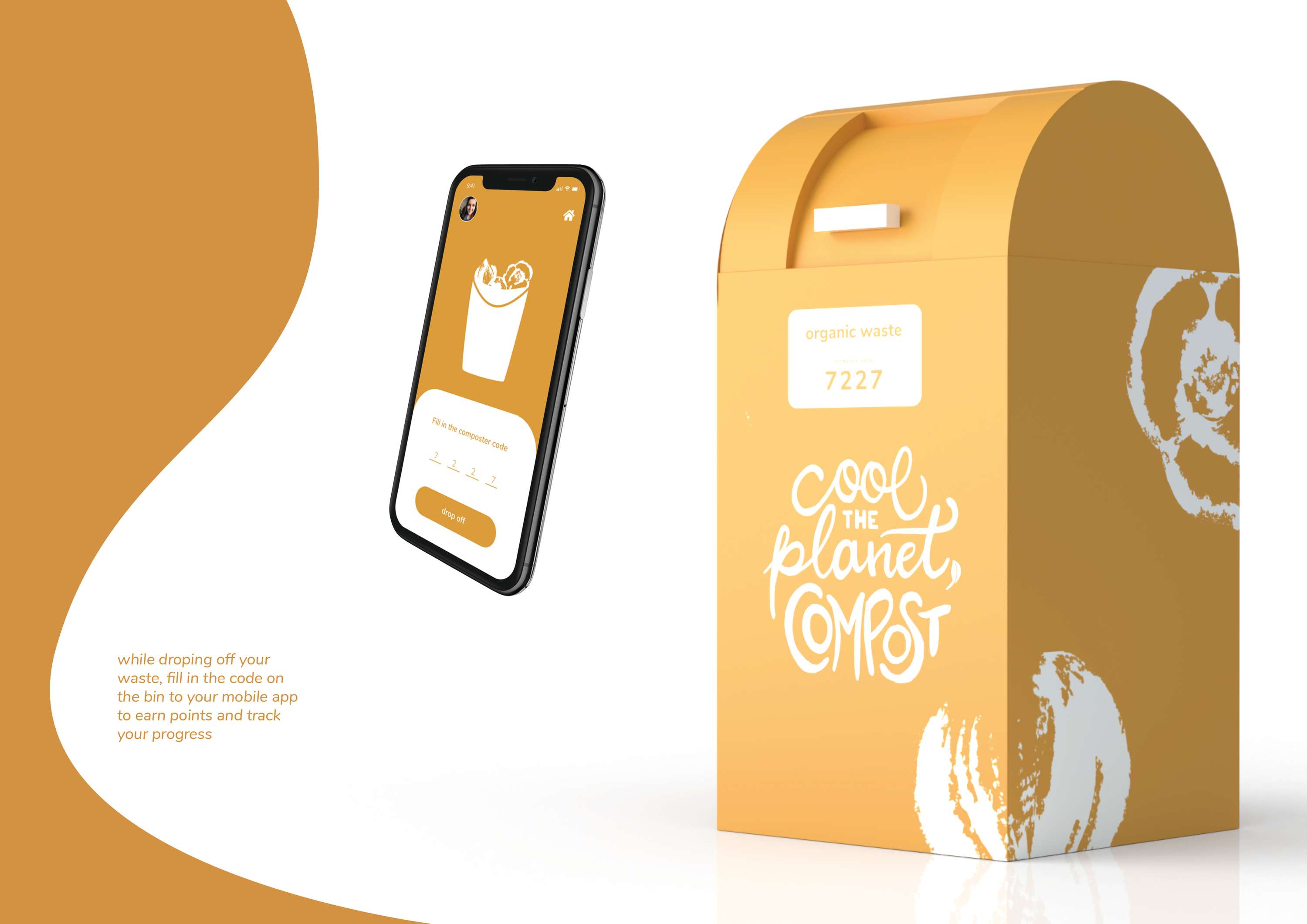 Cool the planet, compost by Karolina Kalisova