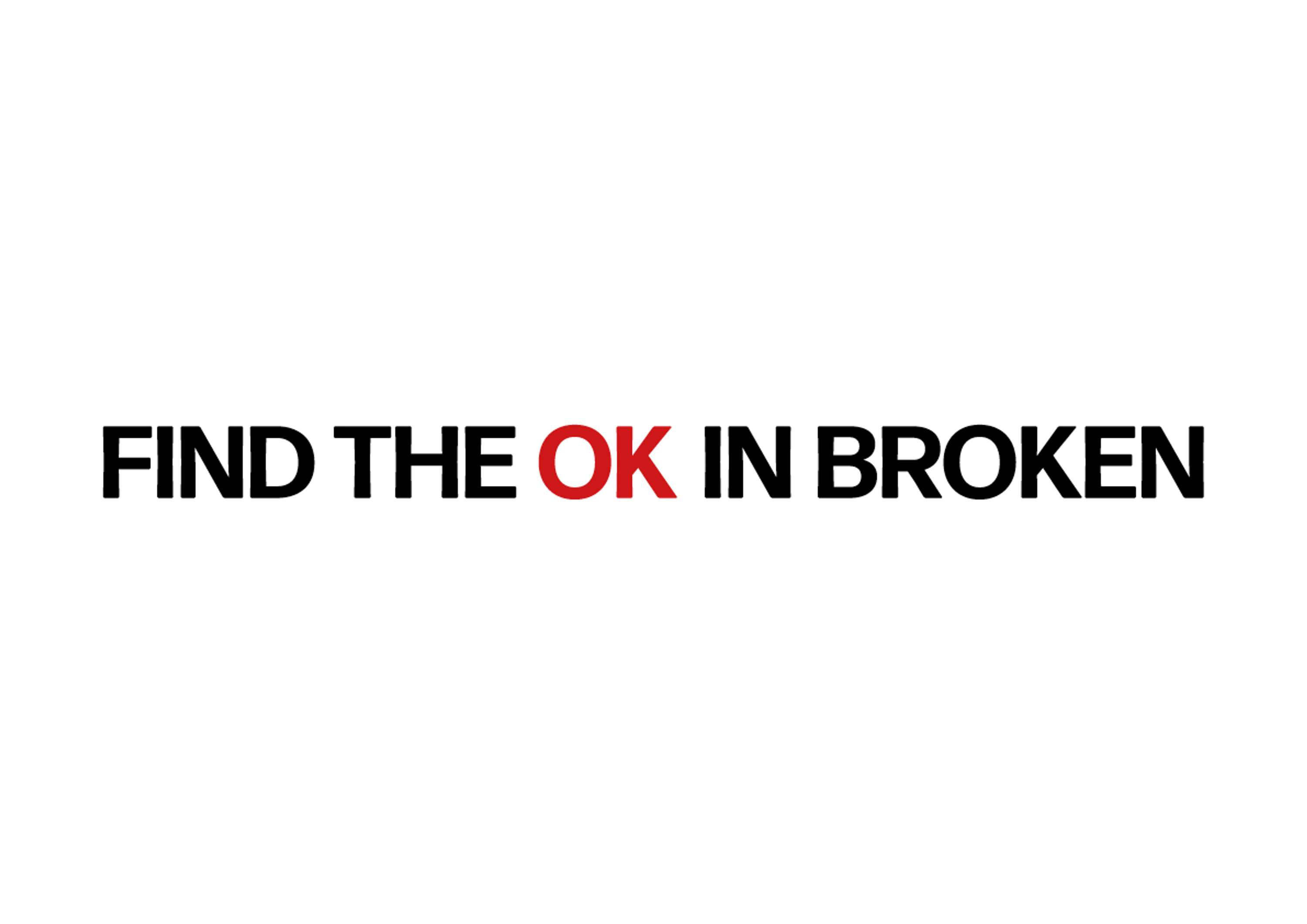 Find The Ok In Broken by Andrew Pyle