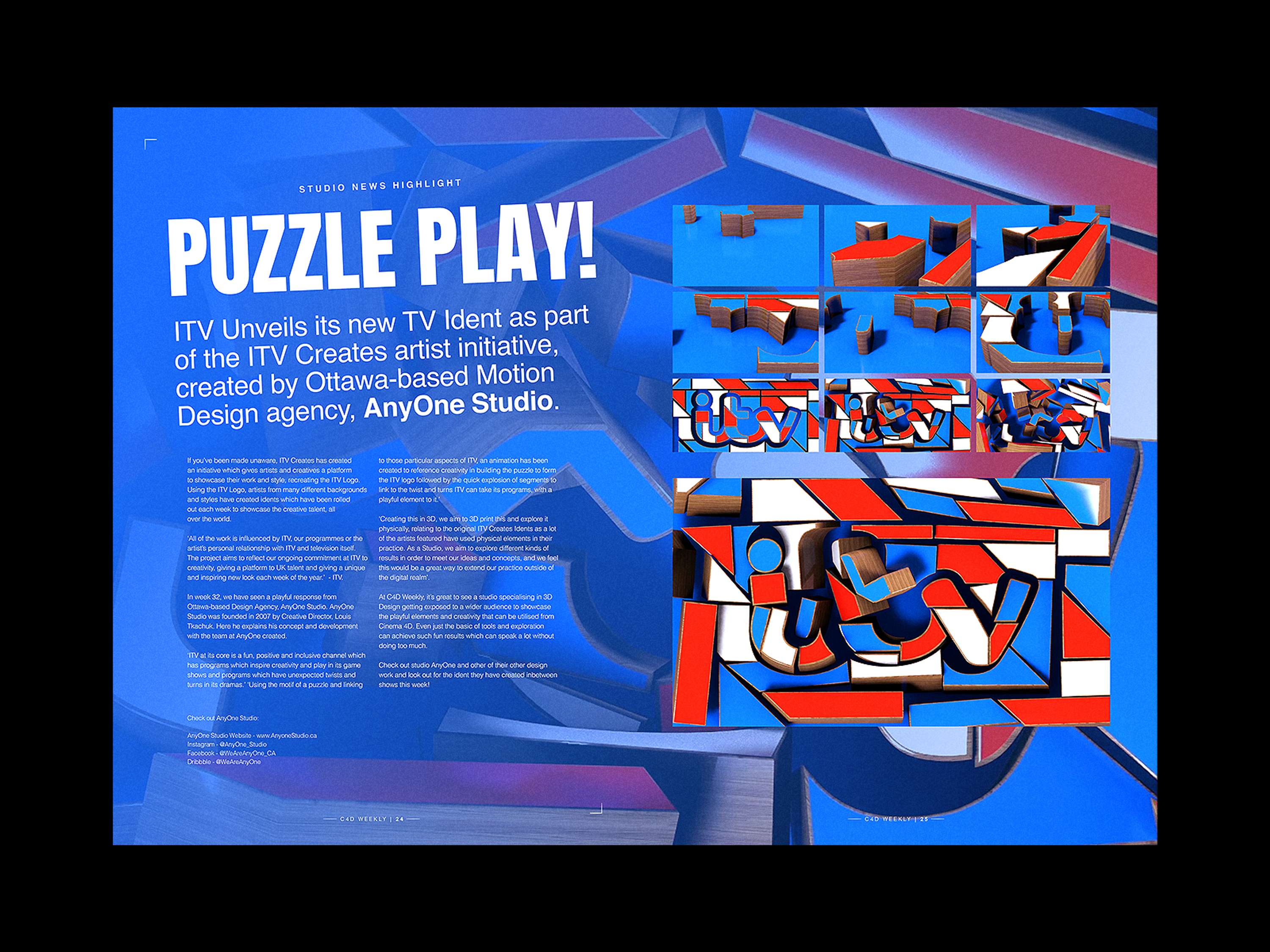 Editorial Spread Challenge - Short Side Project by Lewis Webster
