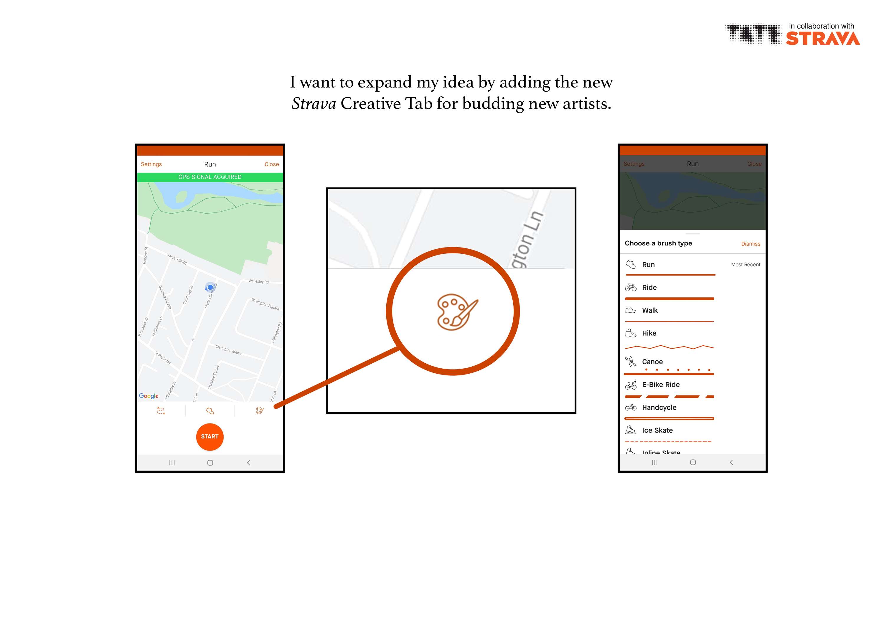 The Orange Line Project (Tate with Strava) by Adam Poirrier