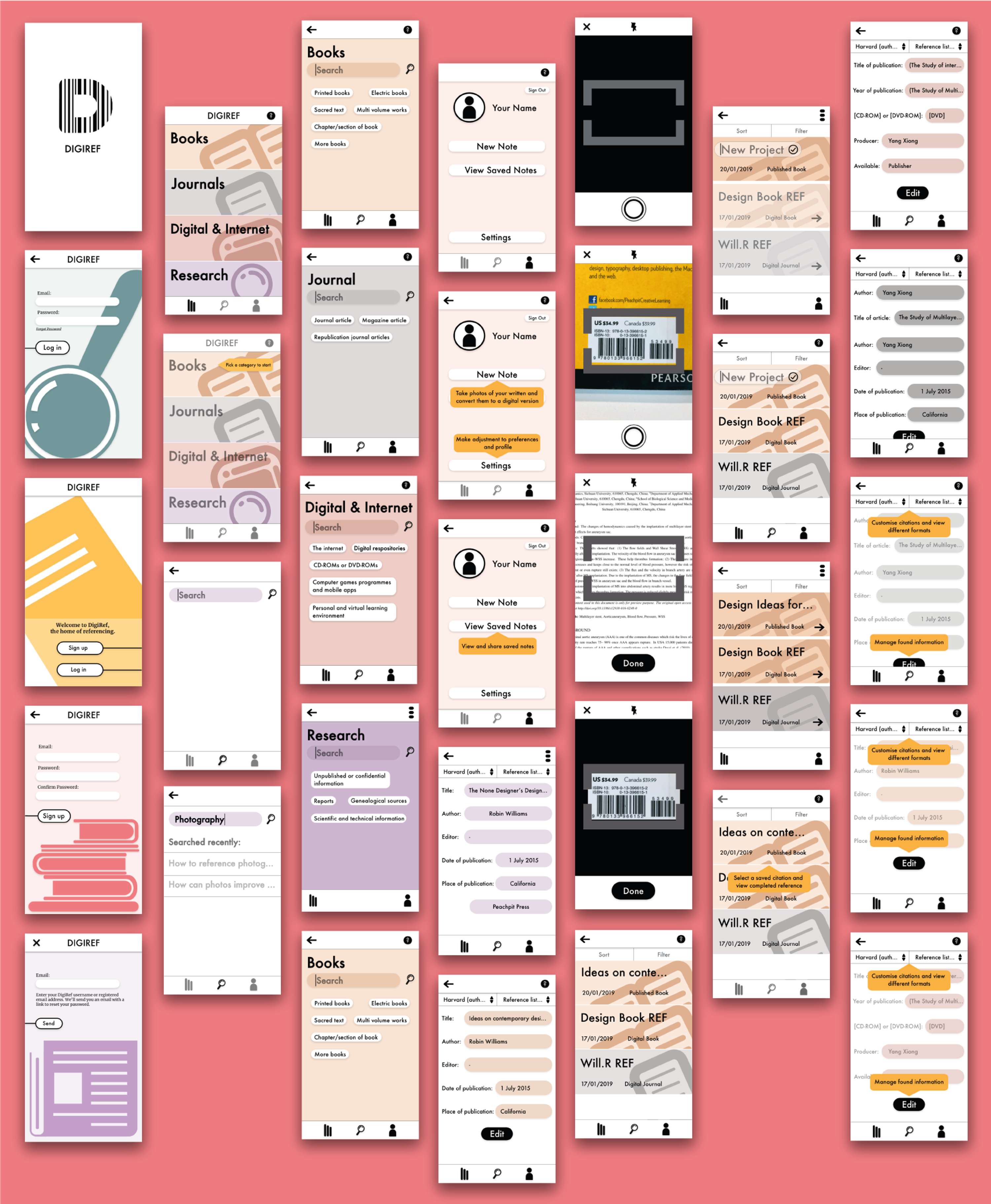 DIGIREF App Prototype by Oxana Inkina