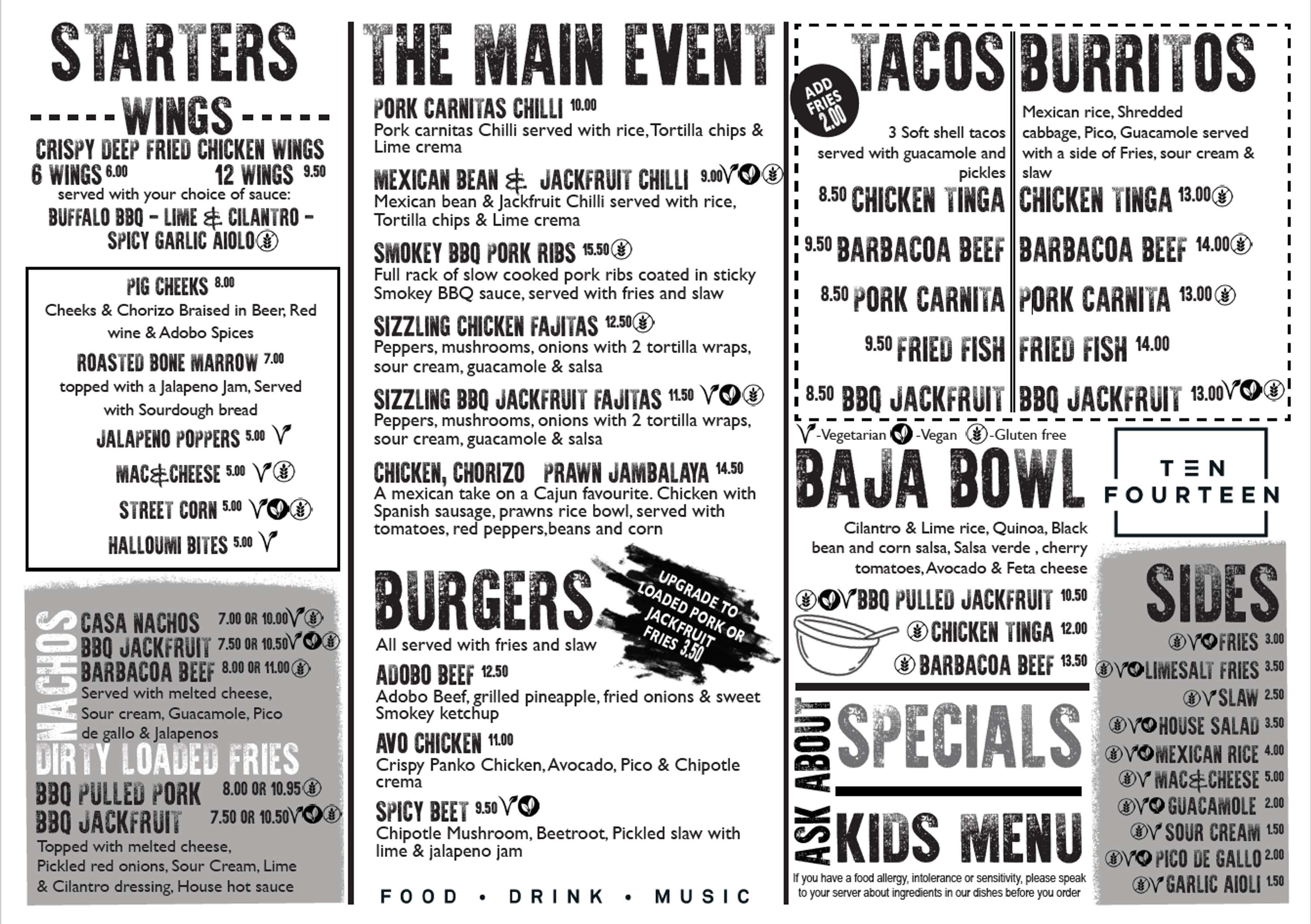 Menu Design by Montanna Sullivan