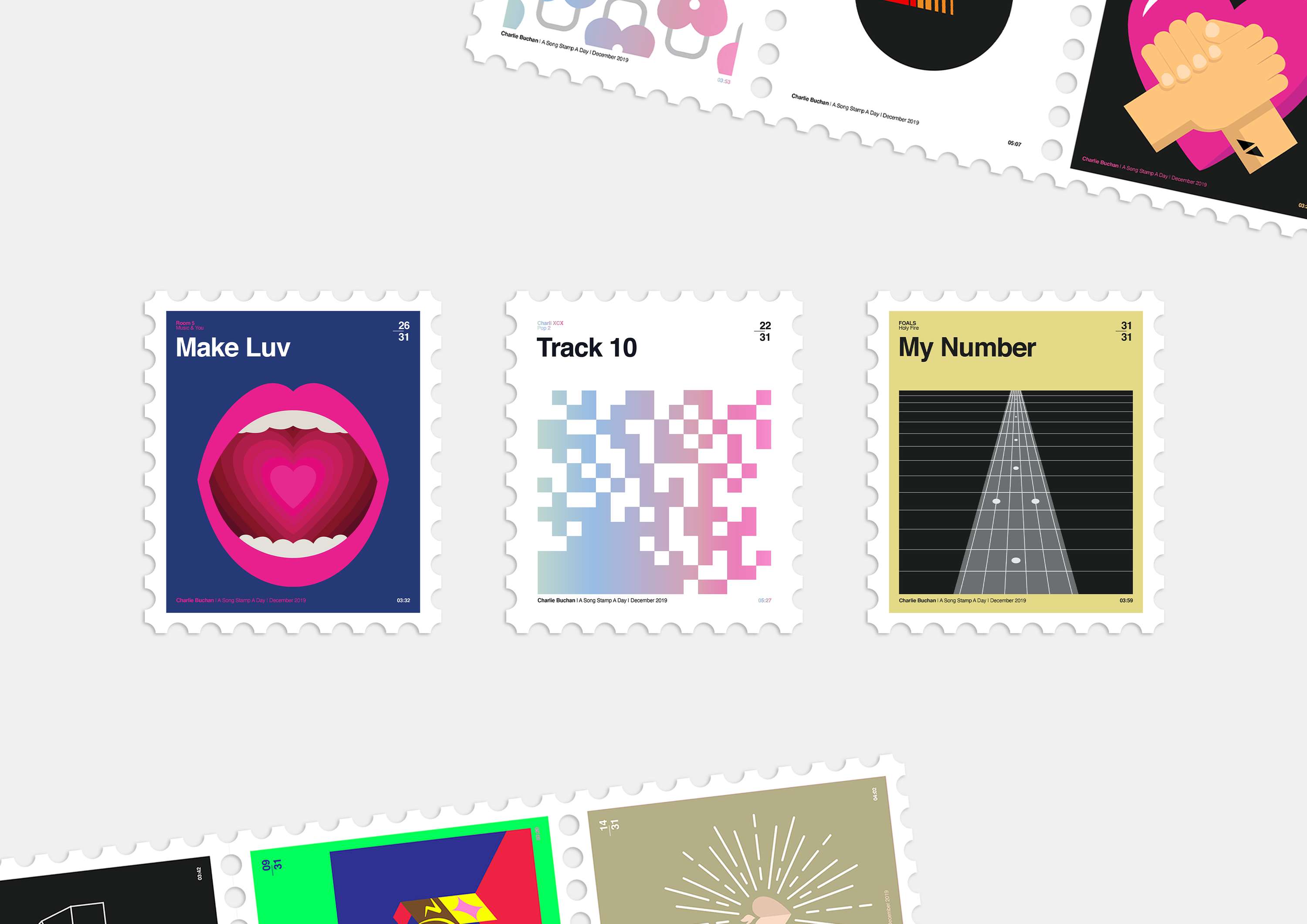A Song Stamp a Day by Charlie Buchan