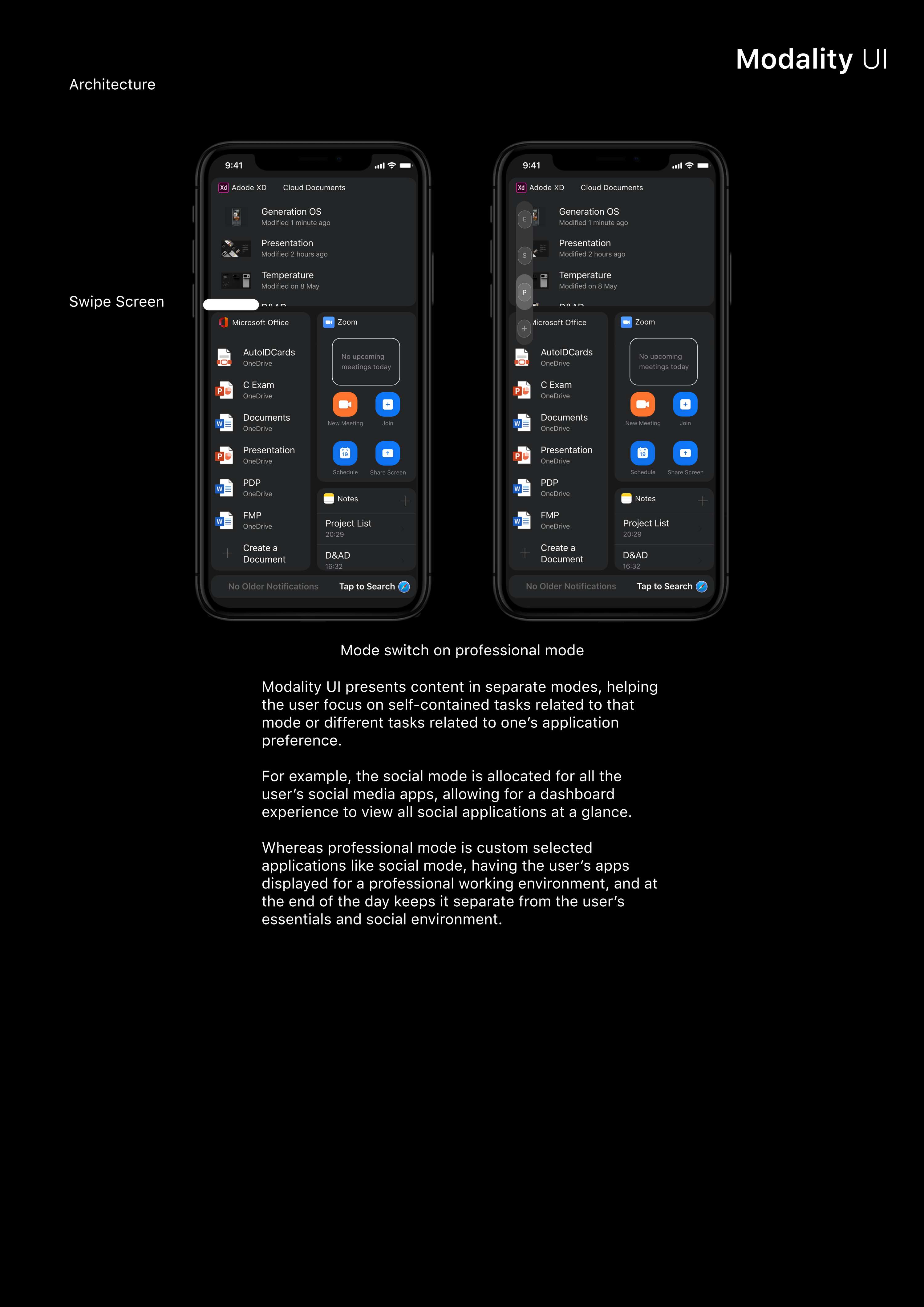 Modality UI by Dalton Friend