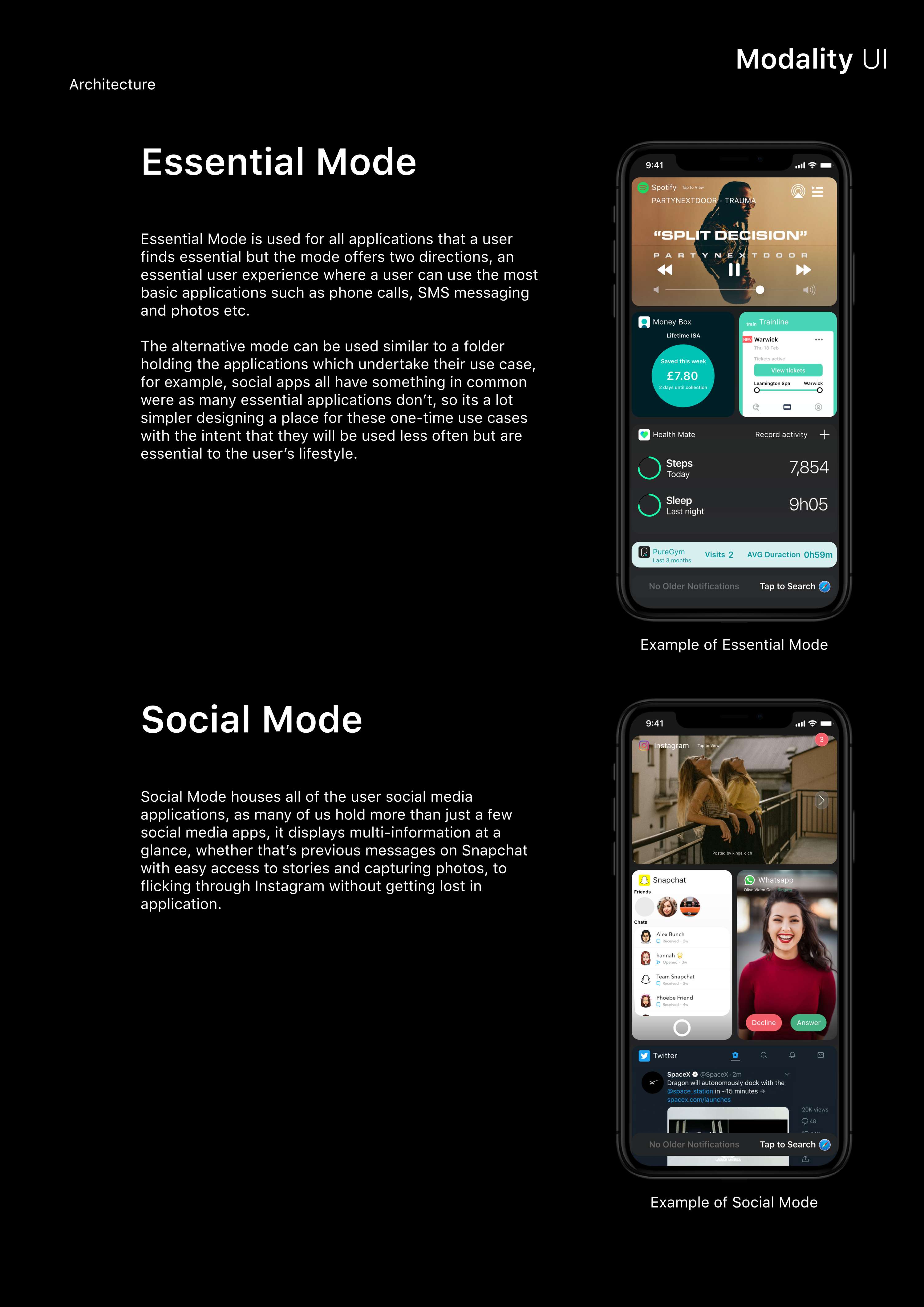 Modality UI by Dalton Friend