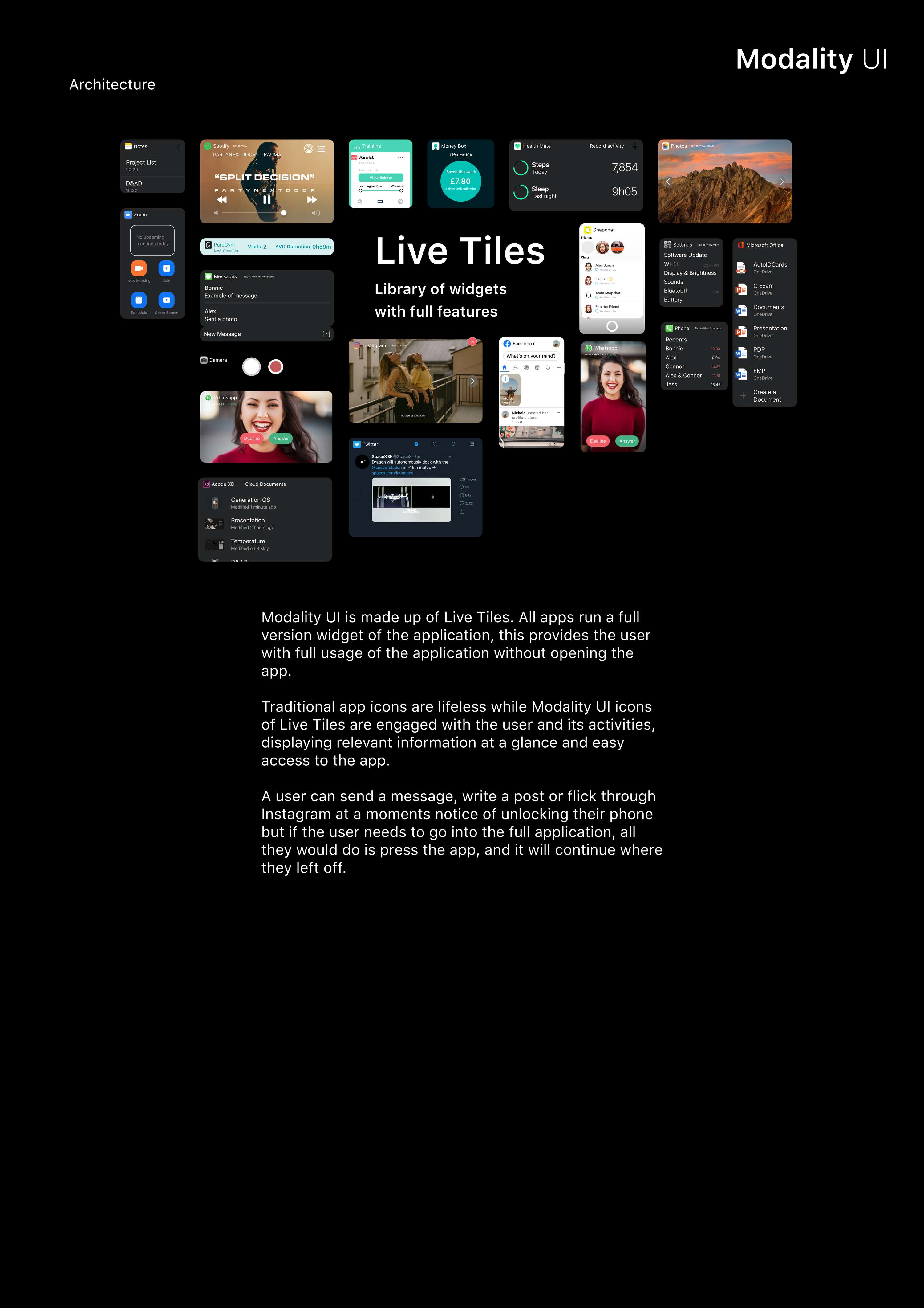 Modality UI by Dalton Friend