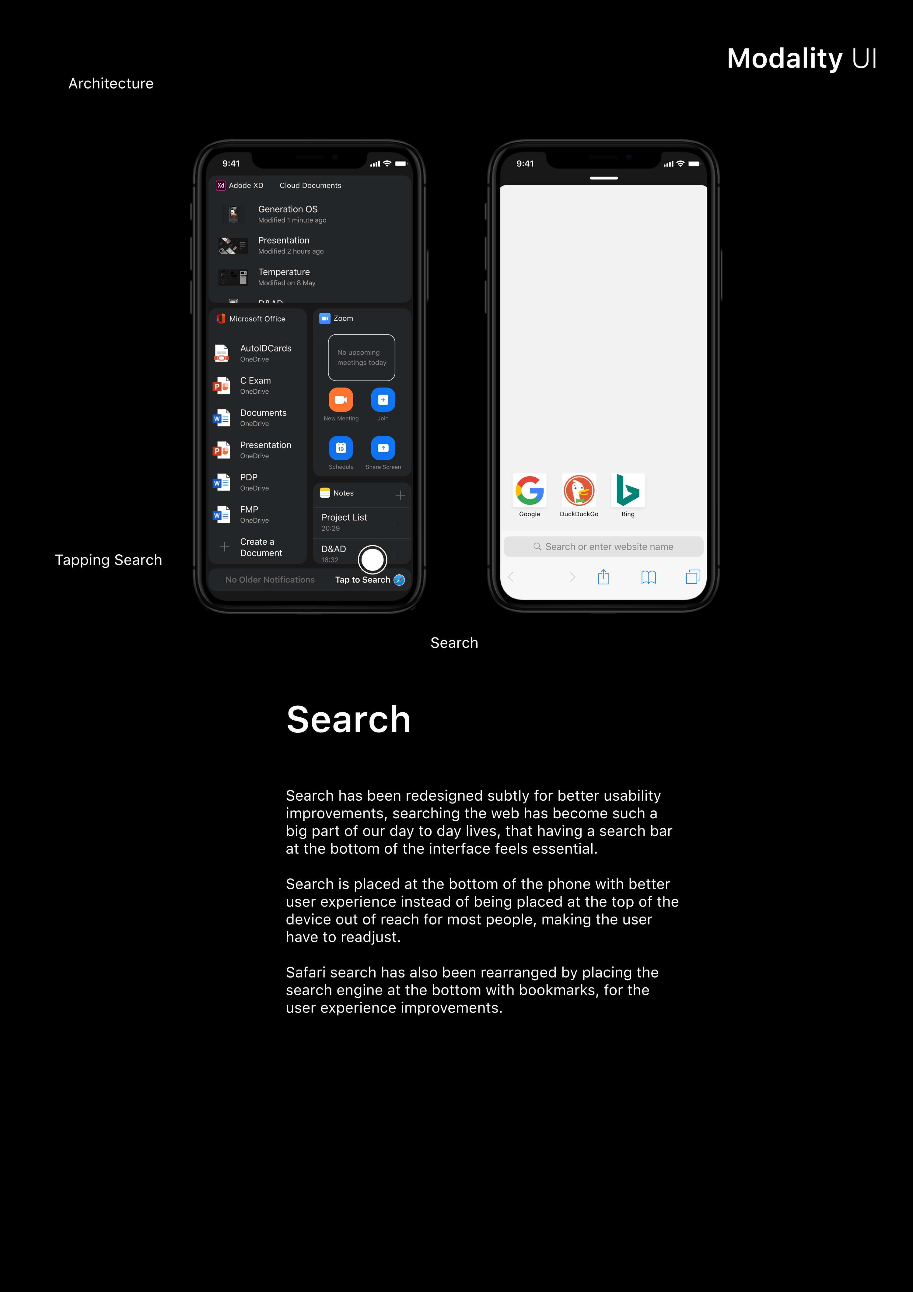 Modality UI by Dalton Friend