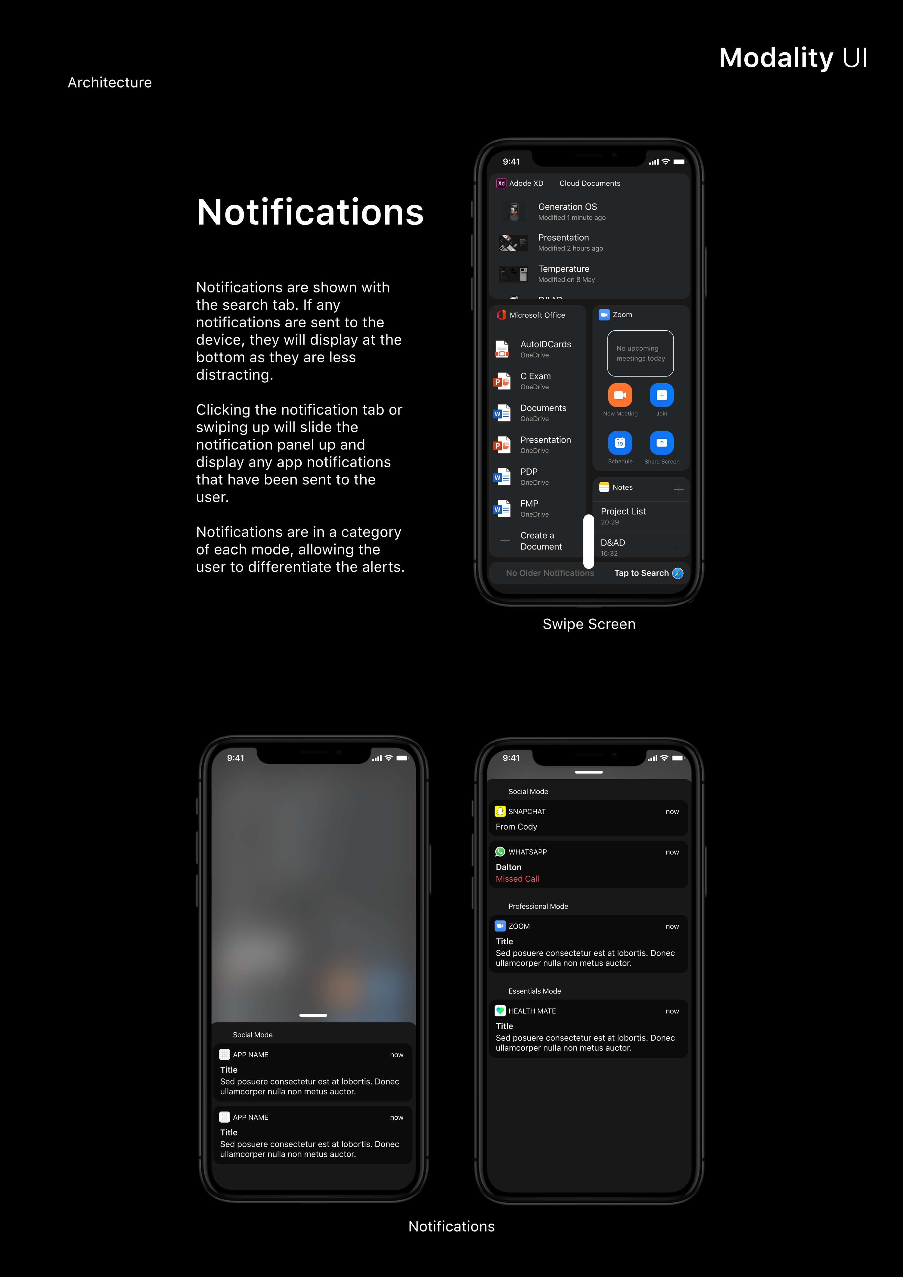 Modality UI by Dalton Friend