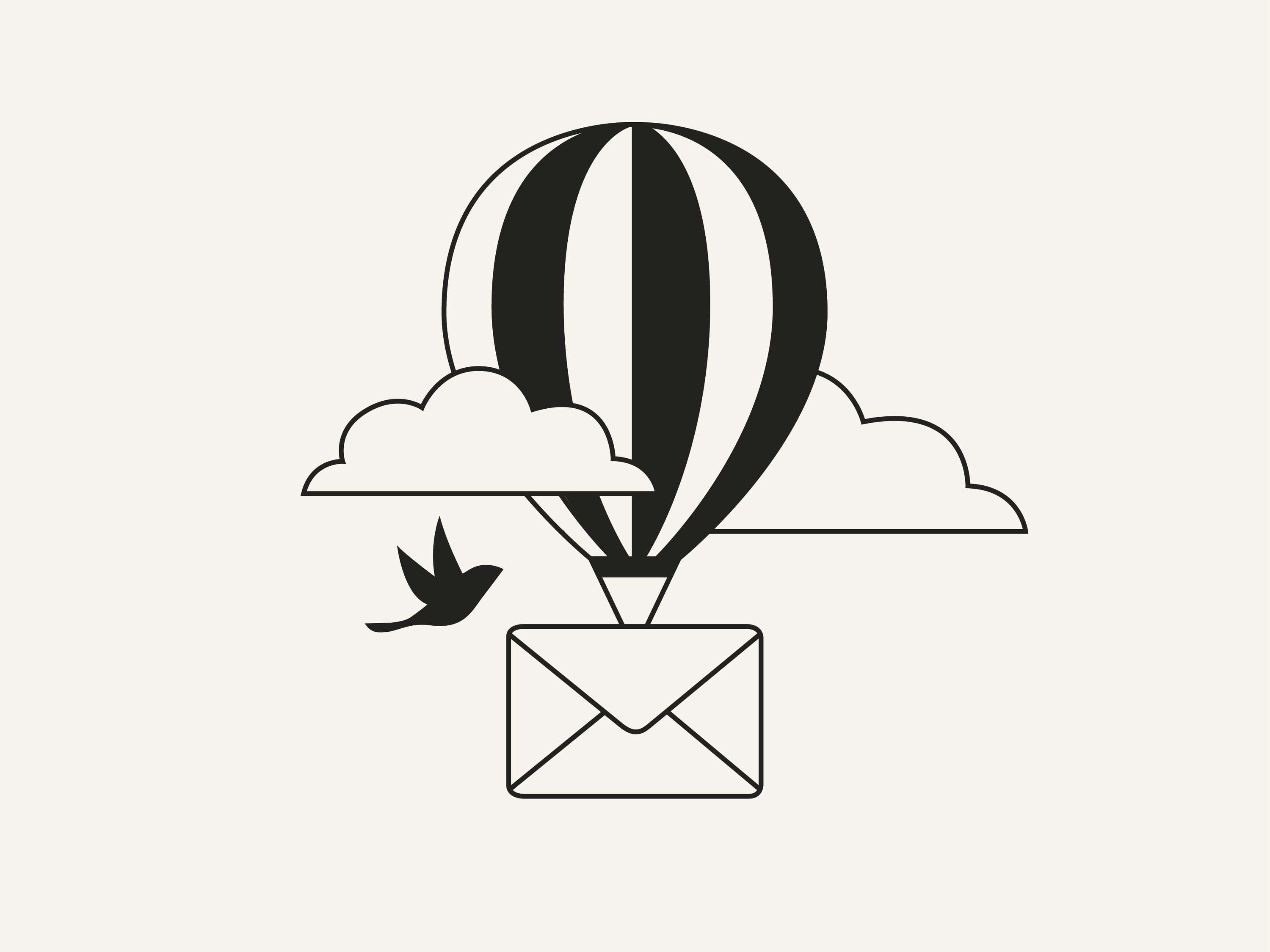 Send a Message Illustration by Aleksandra Sergiel