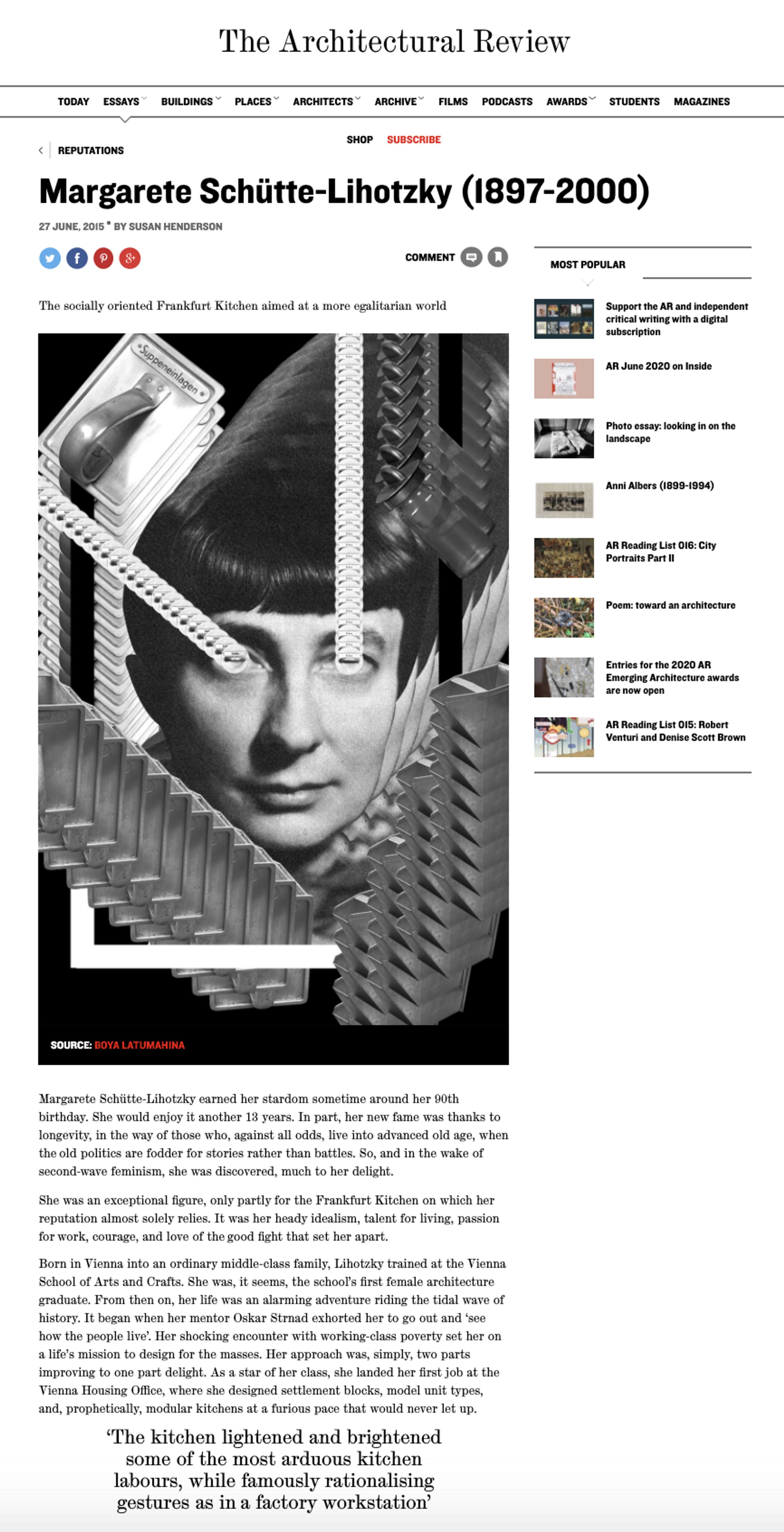 THE ARCHITECTURAL REVIEW | Collage | Designer by Boya Latumahina